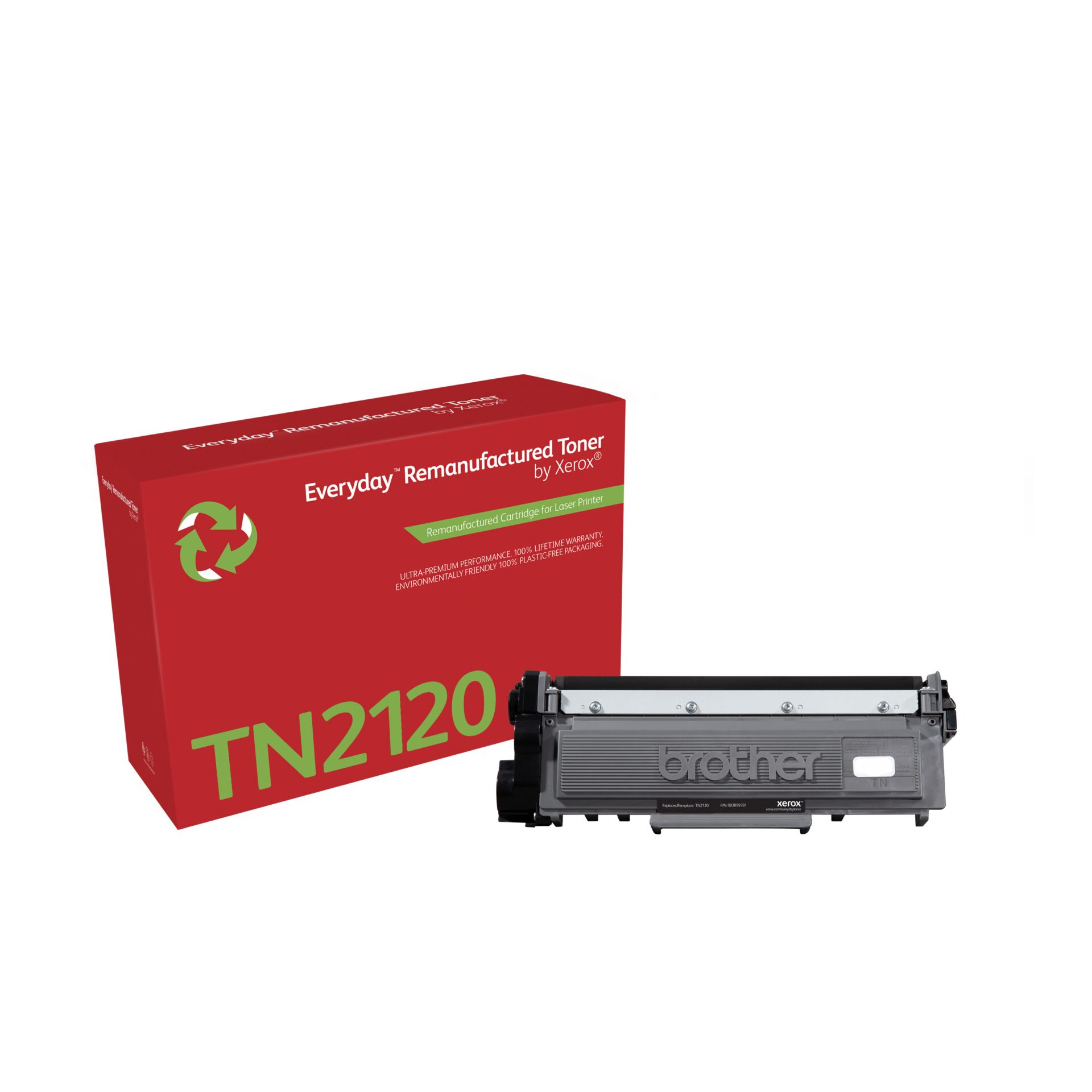 Tonerpatrone, TN2120, Überarbeitet, Xerox kompatibel, Schwarz