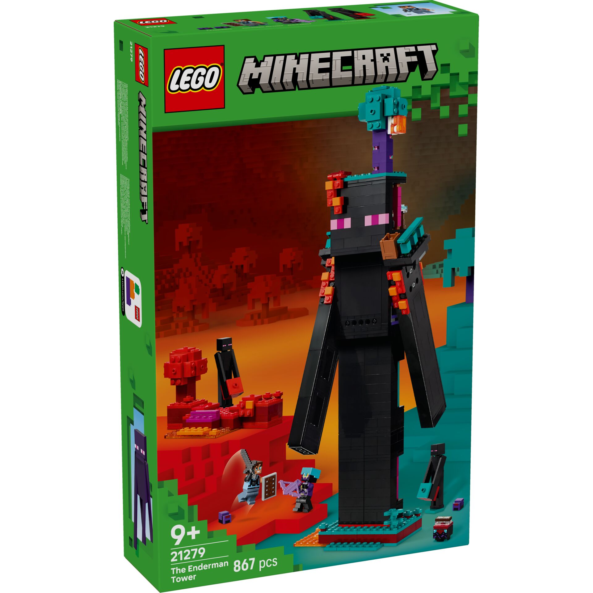 Klemmbausteine, Lego, Minecraft, Turm, Enderman