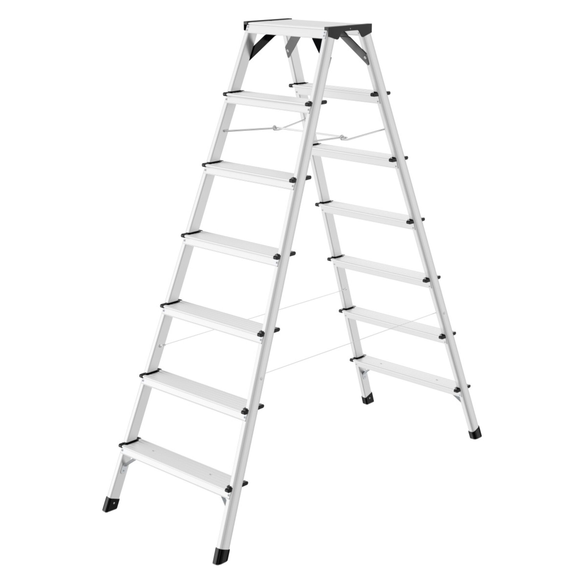 leitern, faltbar, metall, aluminium, stufenleiter