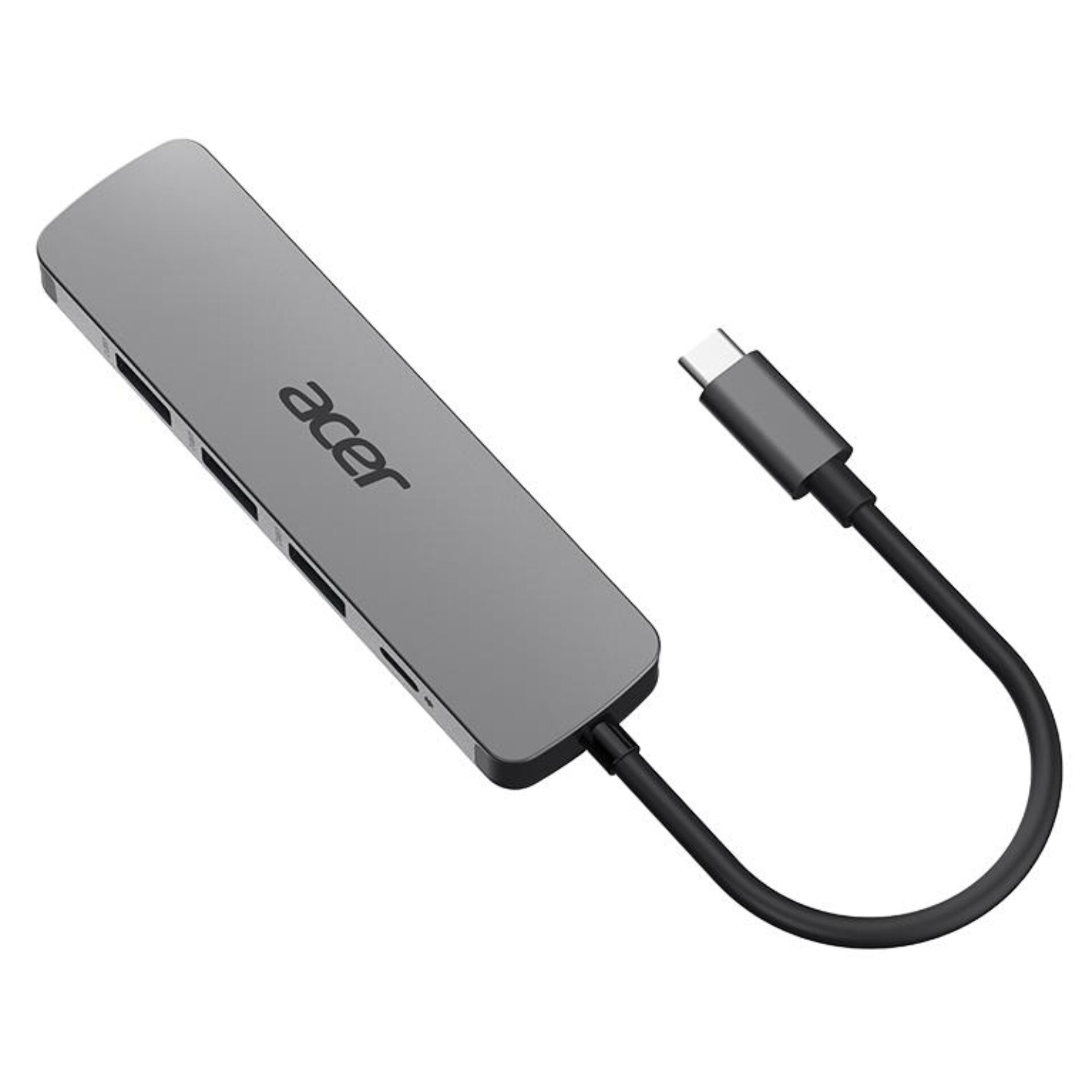 USB-C-Hub, Adapter, Aluminium, Grau, DP-Alt-Modus