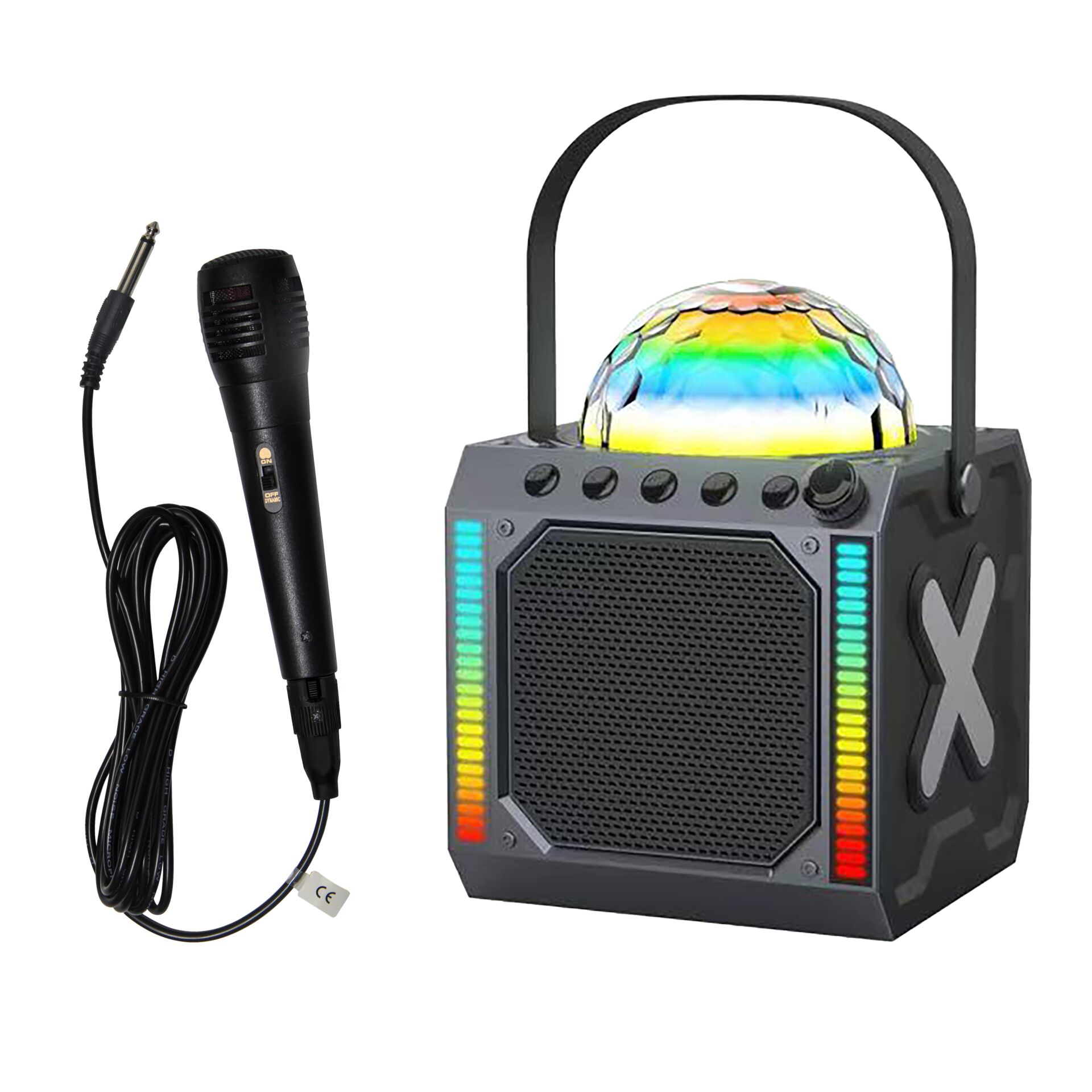 Lautsprecher, LED-Licht, RGB, Bluetooth, Mikrofon optional