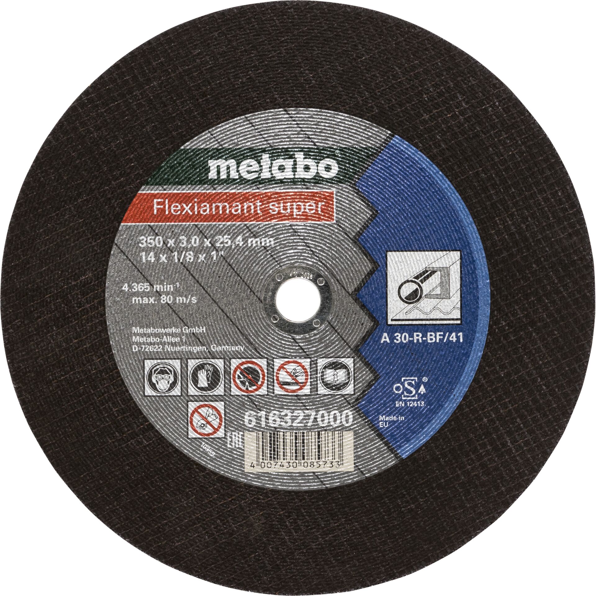 Metabo Flexiamant super 350x3,0x  25,4 Stahl