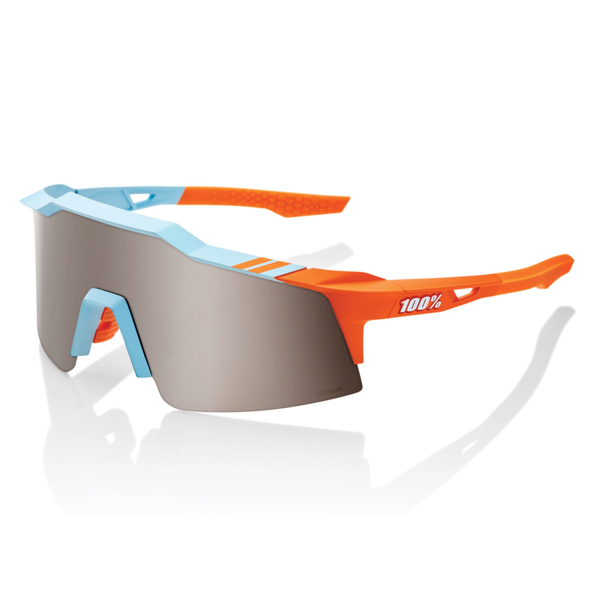 Sonnenbrille, Sportbrille, Metall-Rahmen, Orangeblau, Gleitsicht?