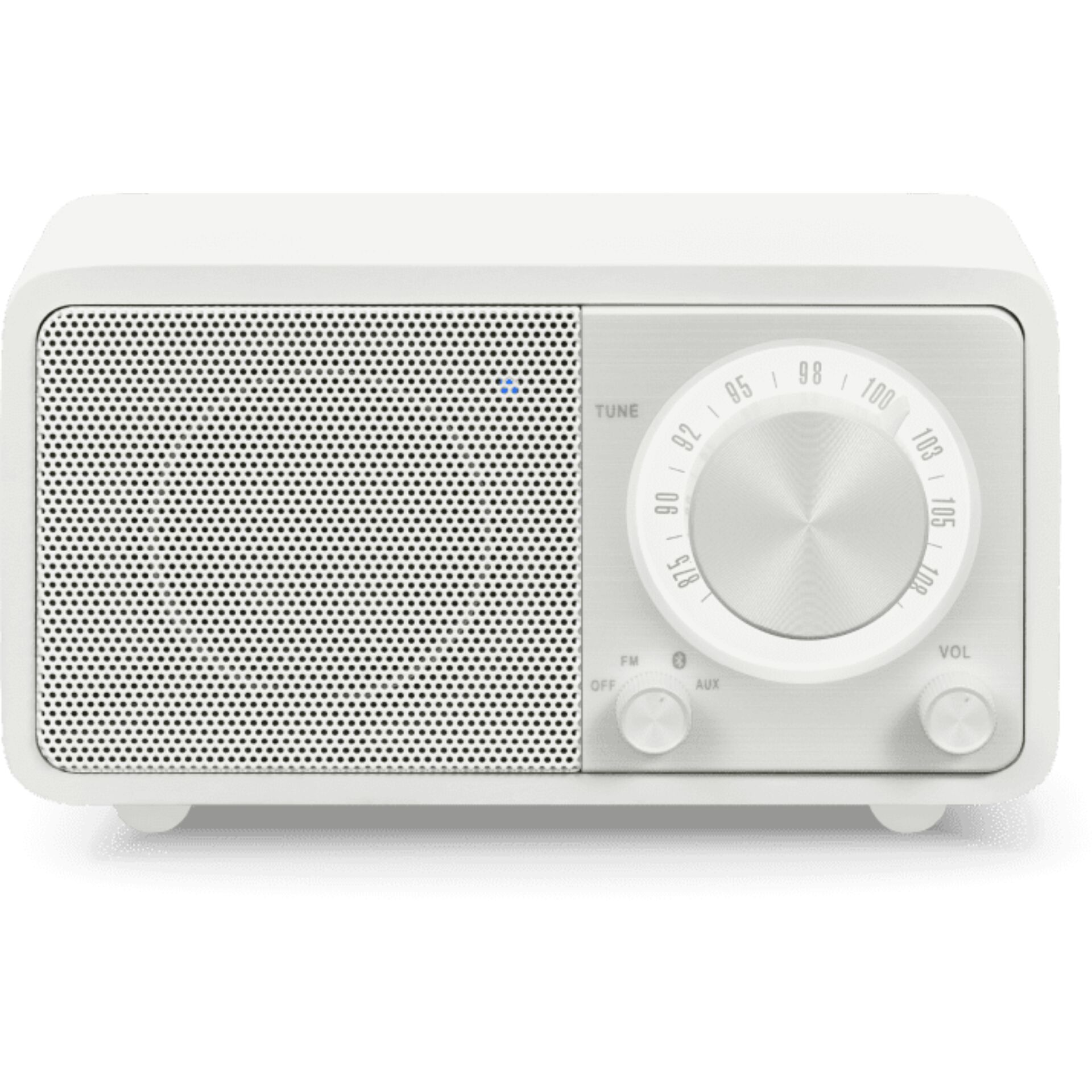 radio, Lautsprecher, Einstellrad, Mesh-Gitter, weiße Farbe