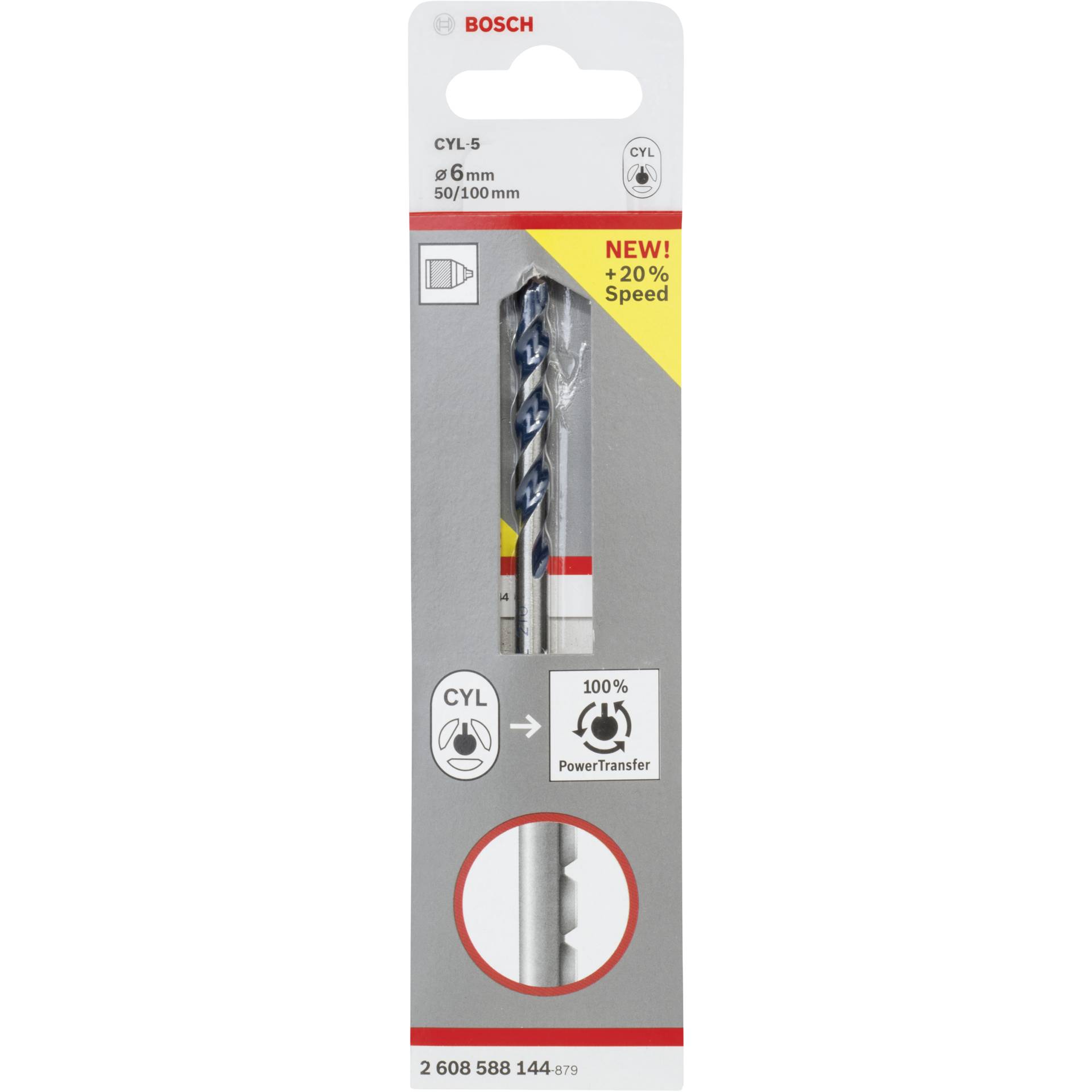 Bosch 1 Betonbohrer CYL-5  6x50x100mm