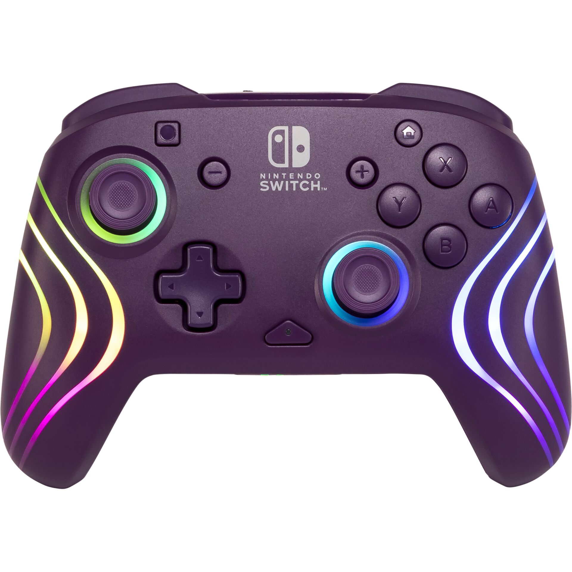 Nintendo Switch-Controller, RGB-Beleuchtung, kabelloser Gamepad, zwei Analog-Sticks, neon Linien