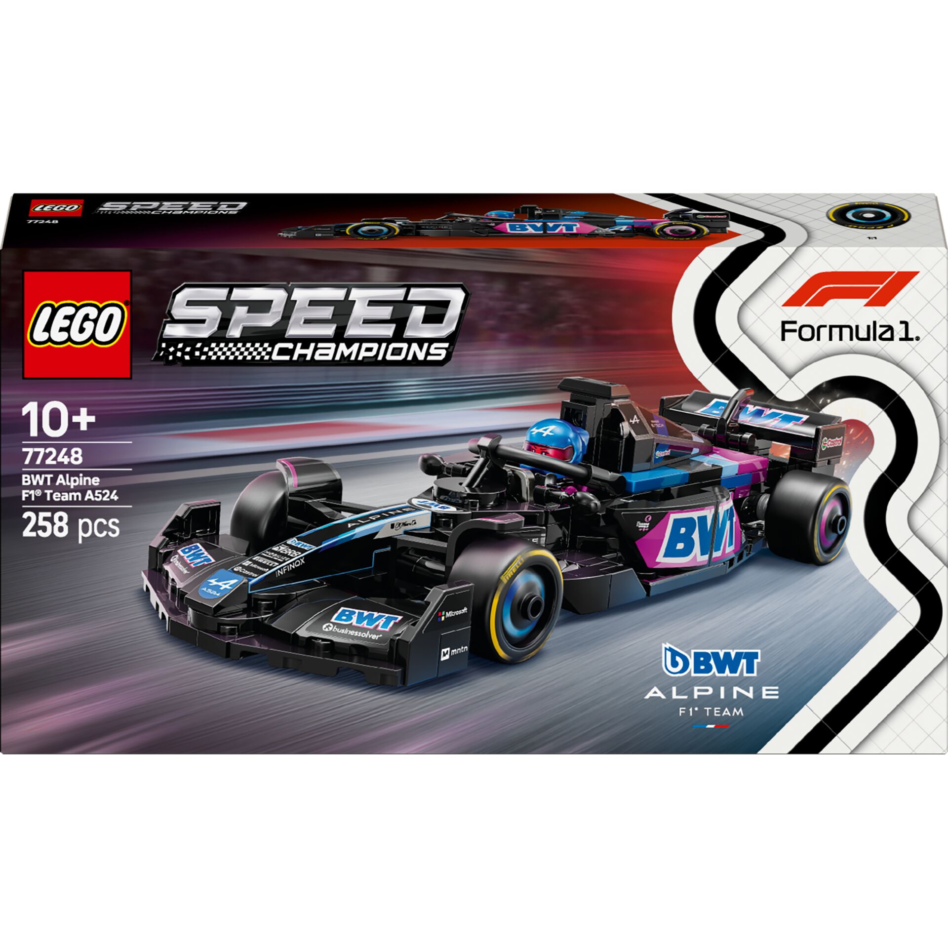 LEGO, Speed Champions, Rennwagen, BWT Alpine, 258 pcs