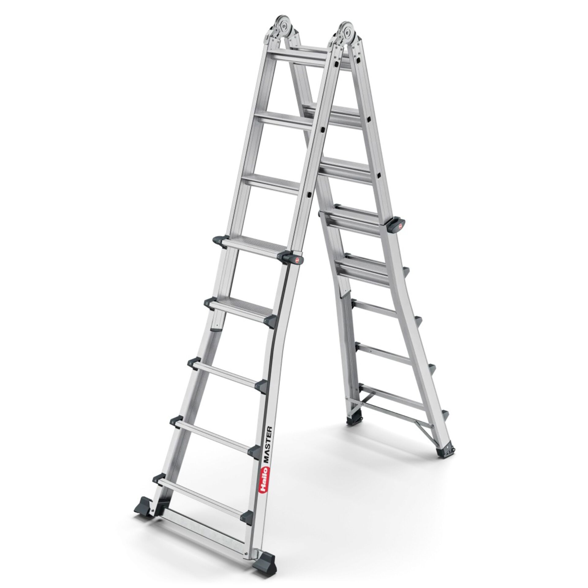 Teleskopleiter, Aluminium, Mehrzweileiter, Klappleiter, Sicherheitsfüße