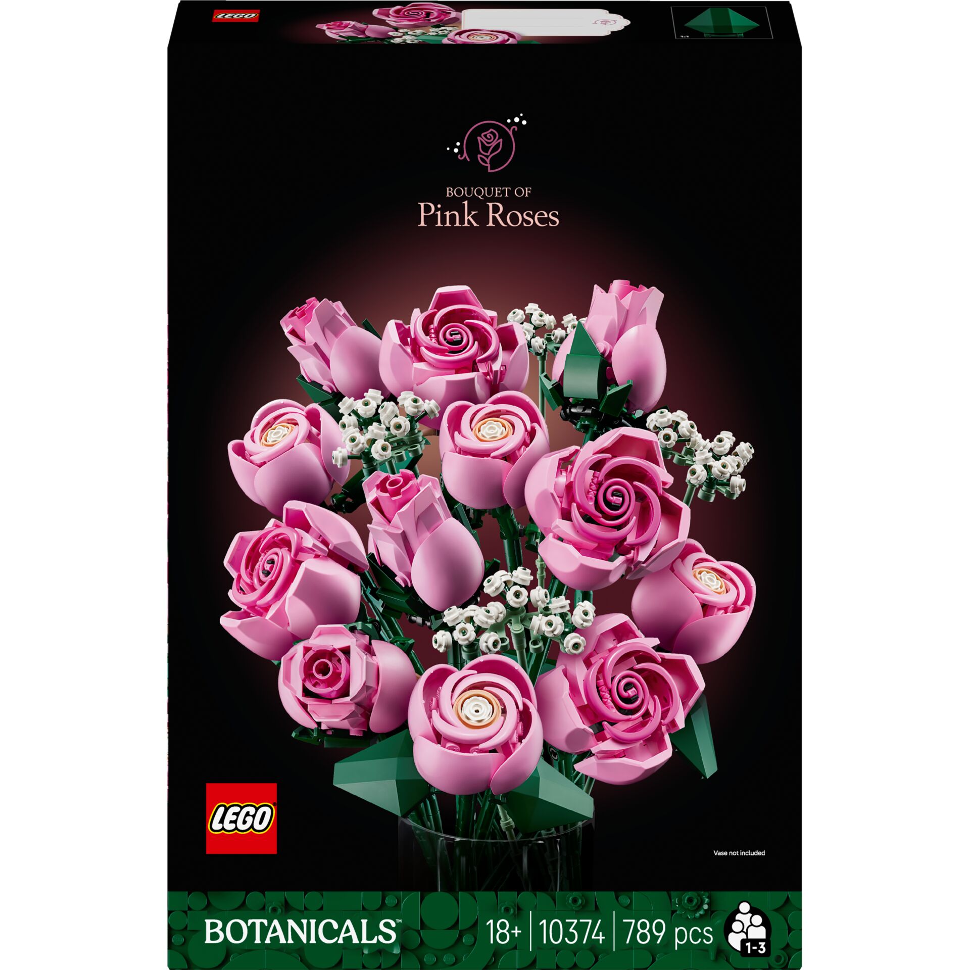 _roses, pink roses, Lego botanicals, flower arrangement, bouquet