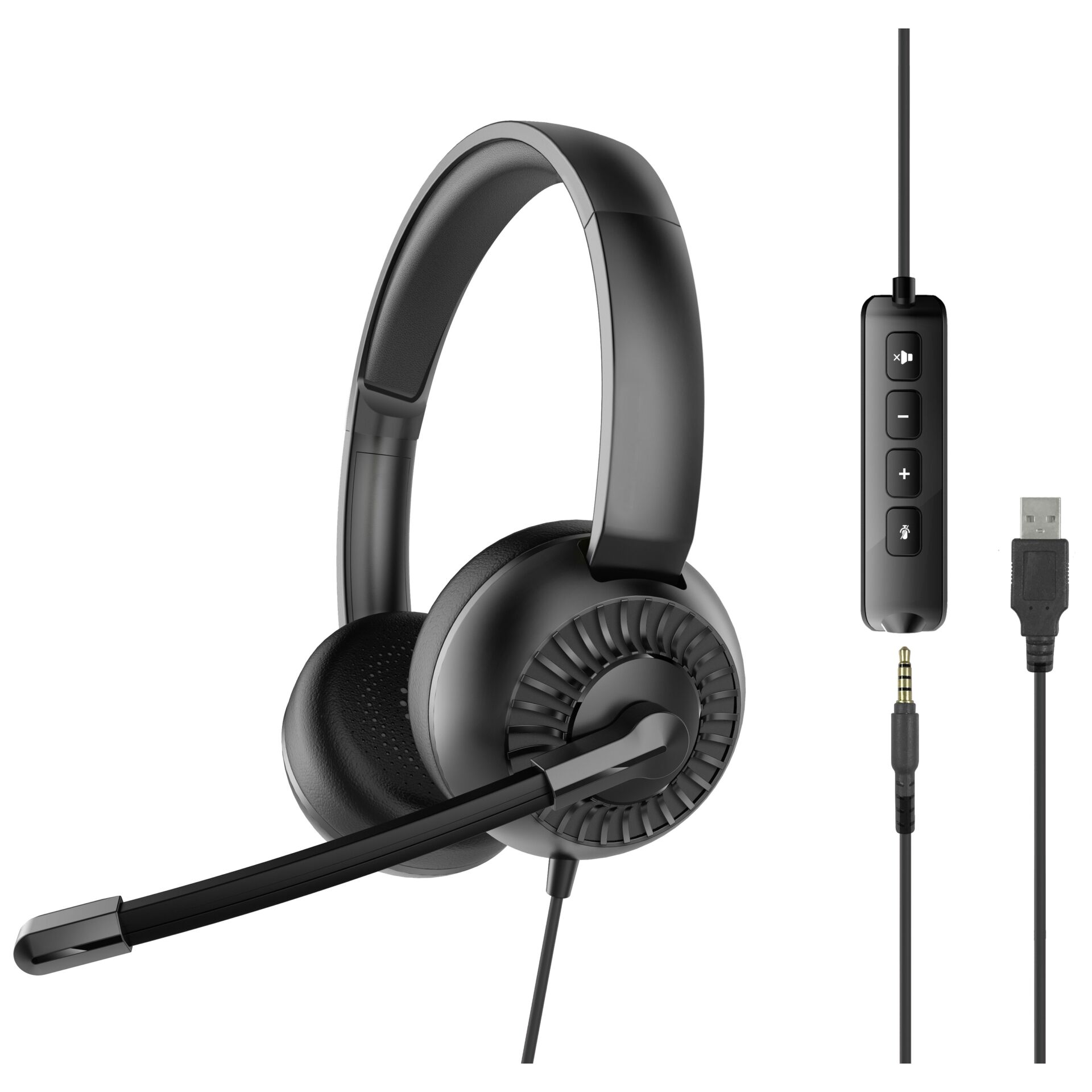 Kopfhörer, Over-Ear, Kabelgebundene, Mikrofon, inline-Steuerung