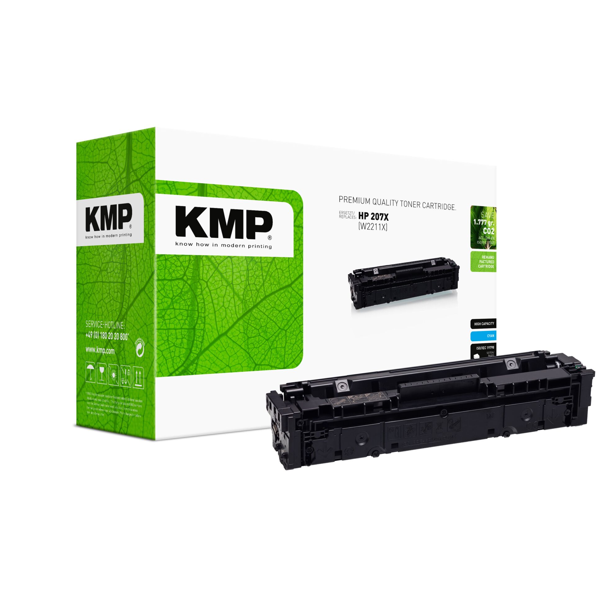 Tonerpatrone, Toner, HP 207X, KMP, Druckerzubehör