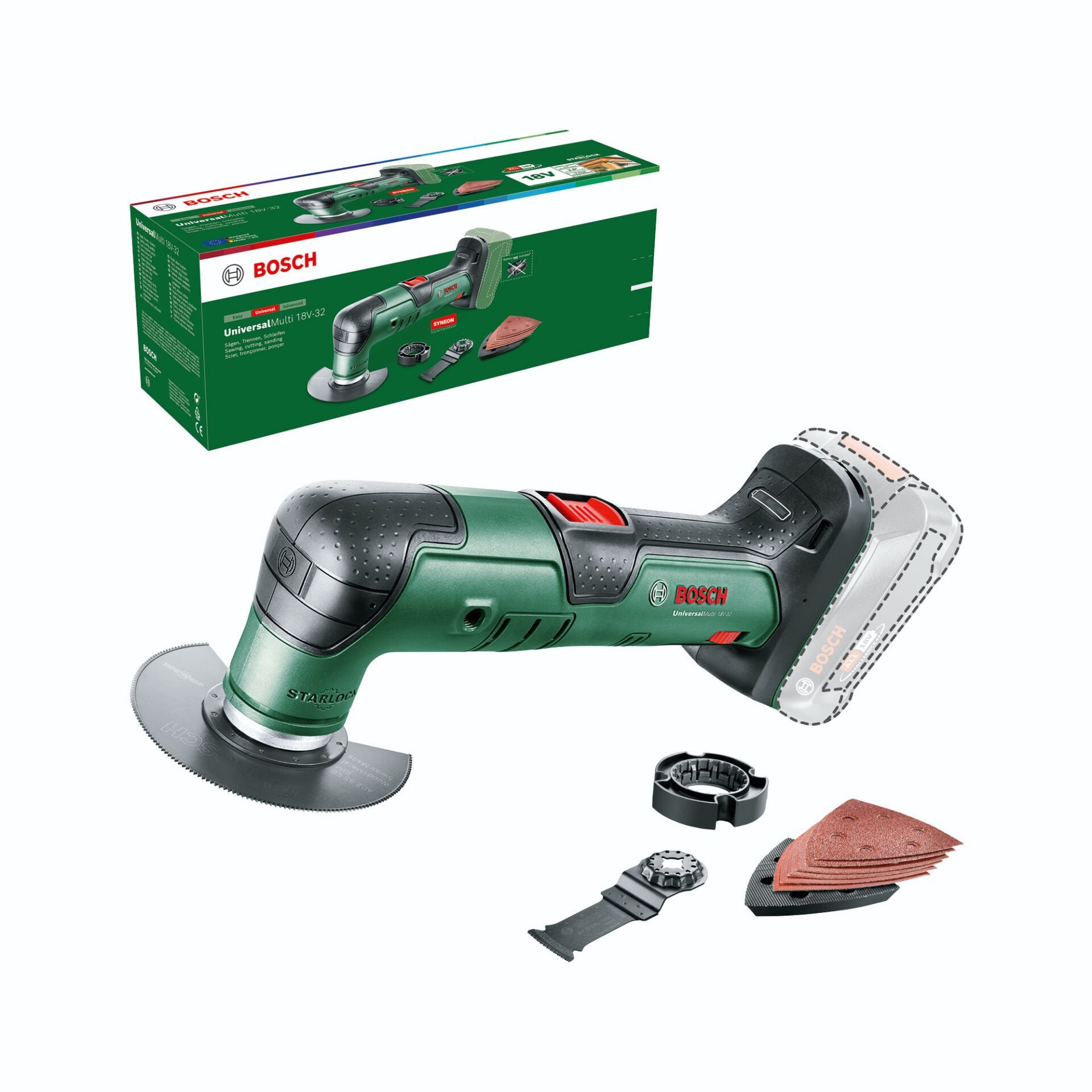 Akkuschnellschleifer, Schleifer, Multitool, Set, Bosch