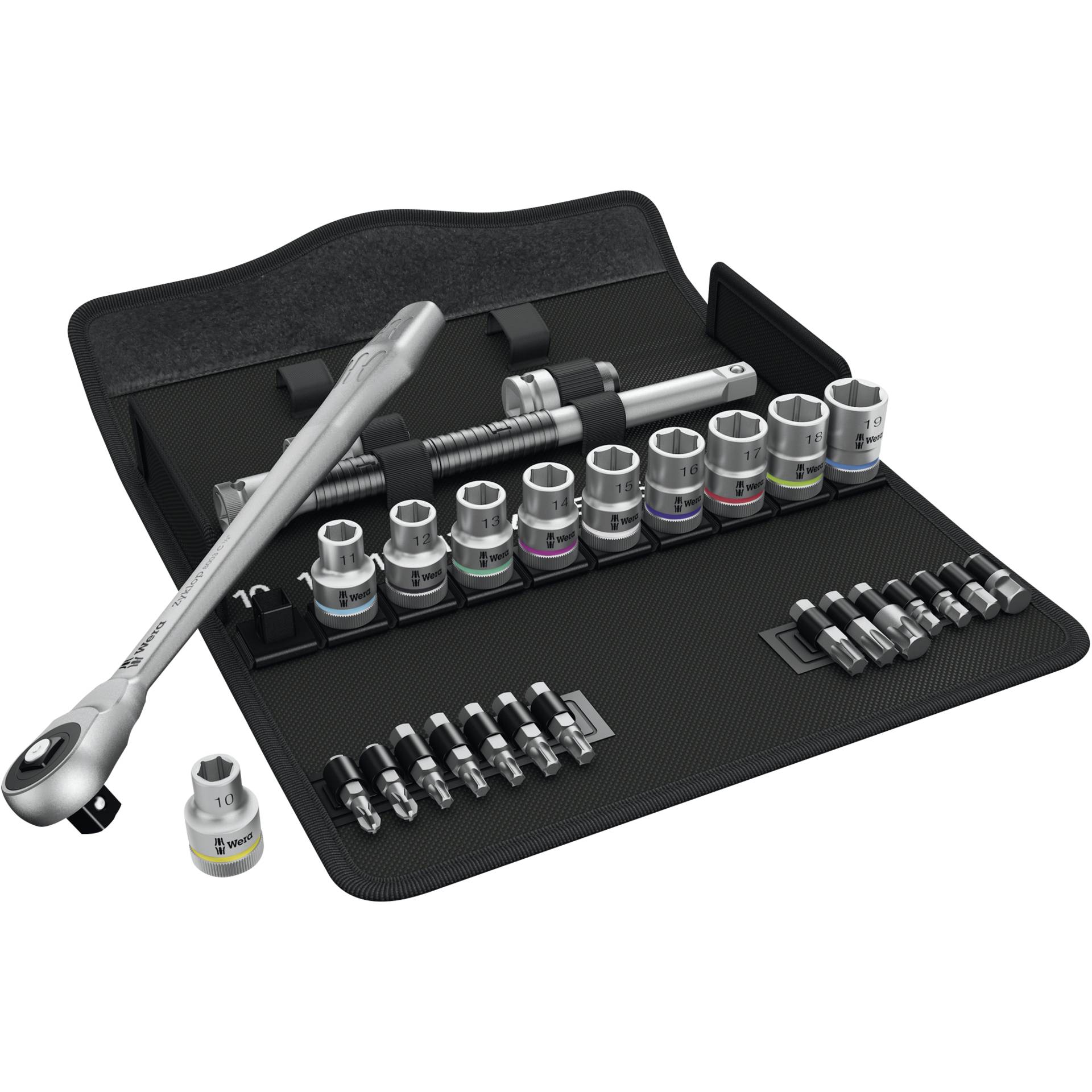 Wera 8100 SC 7 Zyklop Metal  Knarrensatz, Durchsteckvierkant