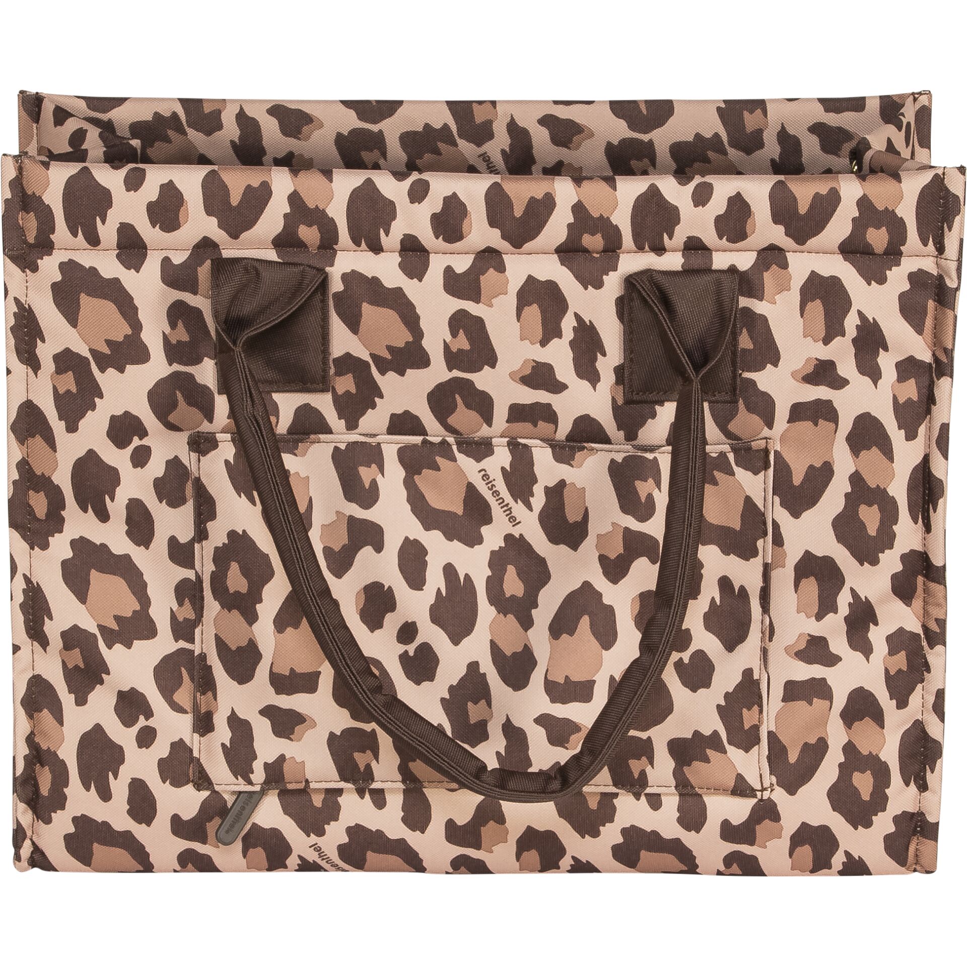 Tote-Tasche, Leopardendruck, Canvas-Tasche, Braune Tasche, Einkaufstasche