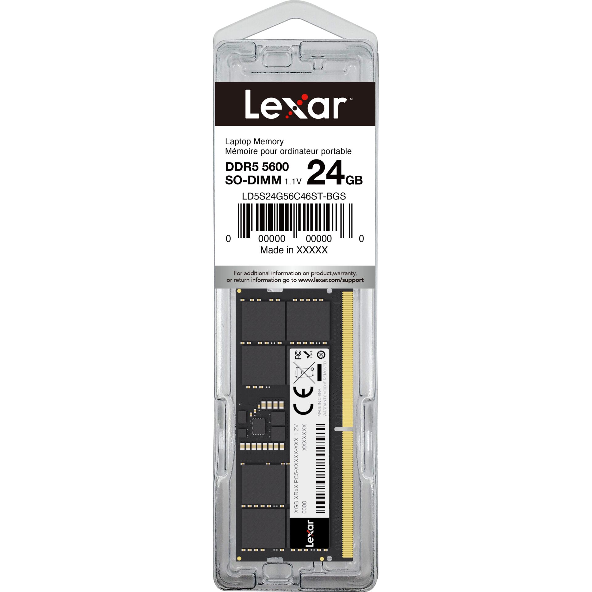 DDR5, RAM, 24GB, SO-DIMM, Laptop memory