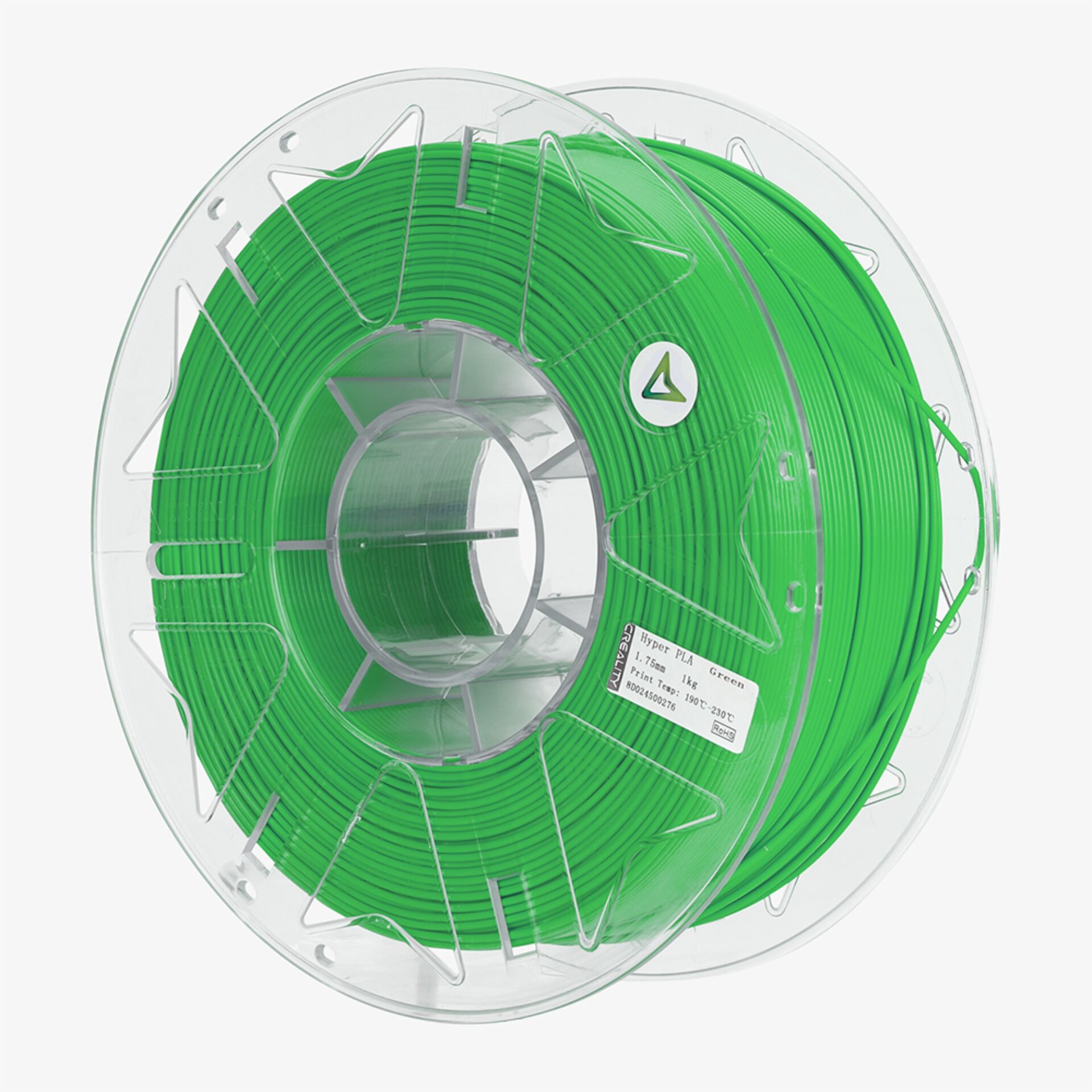 3D-Druck-Filament, PLA, grünes Filament, Spule, Filamentrolle
