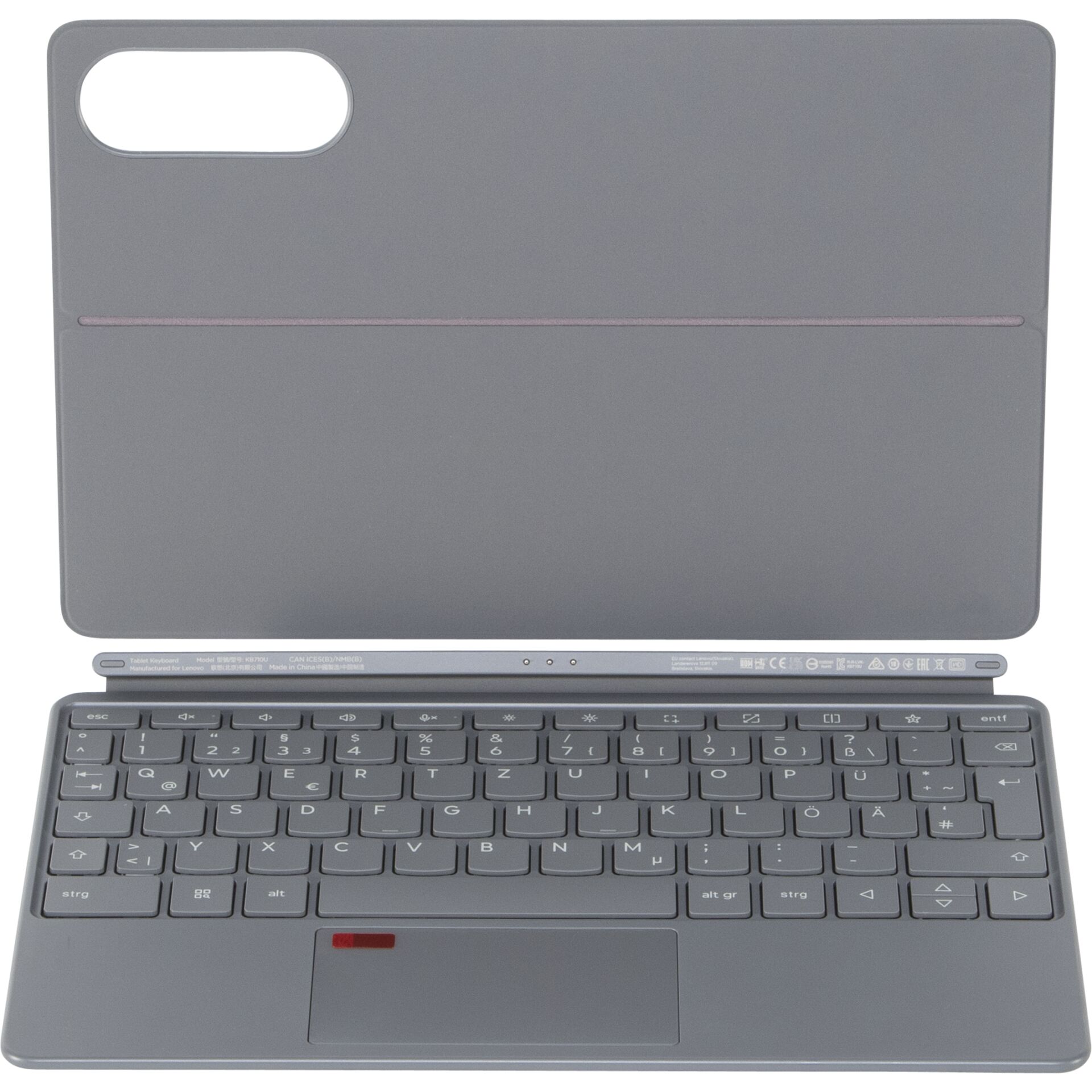 Laptop-Hülle, Halterung, Klippen-Deckel, Tastatur, Magnesiumgrau