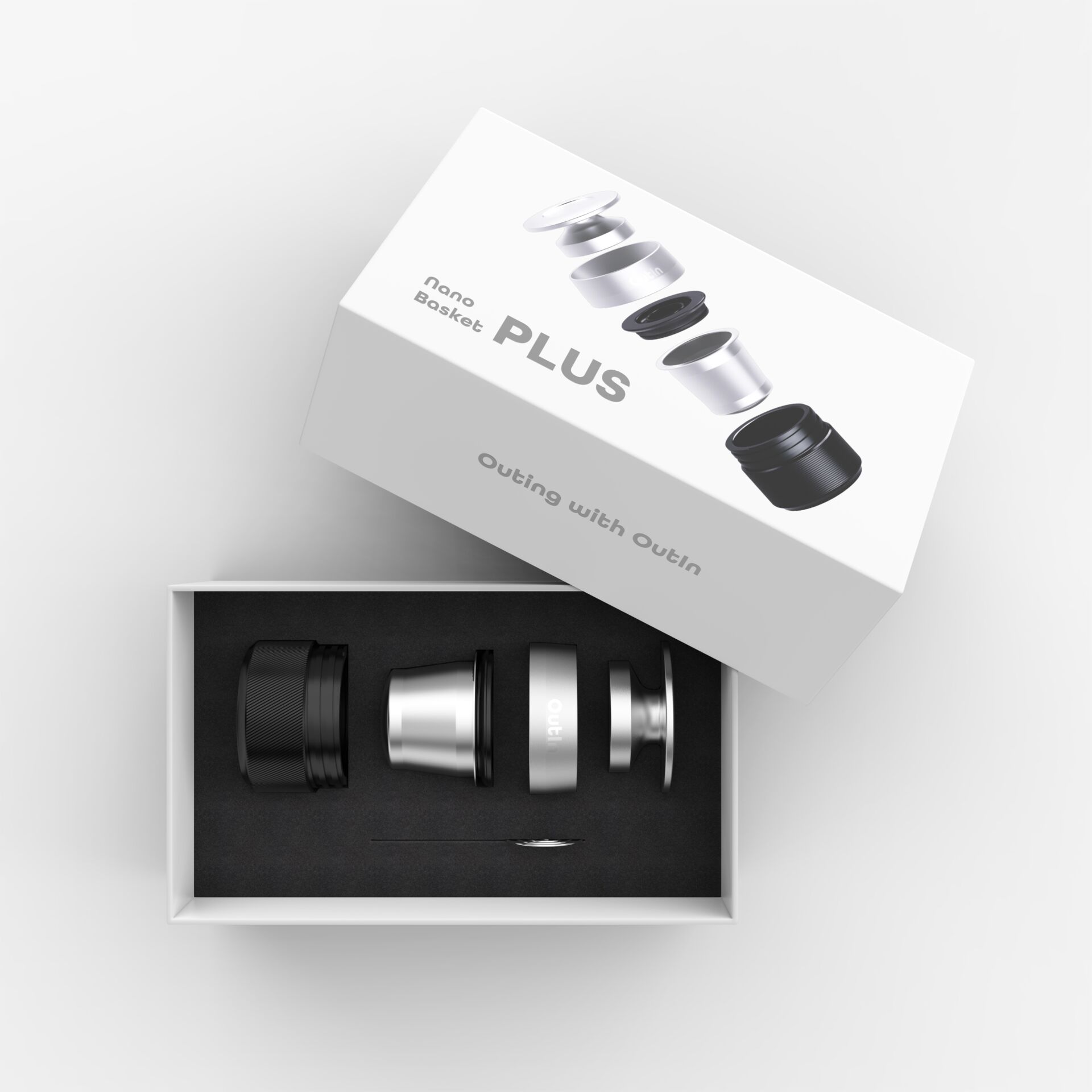 Vape, Atomizer, E-Zigaretten Zubehör, Metallisch, Schwarz Silber
