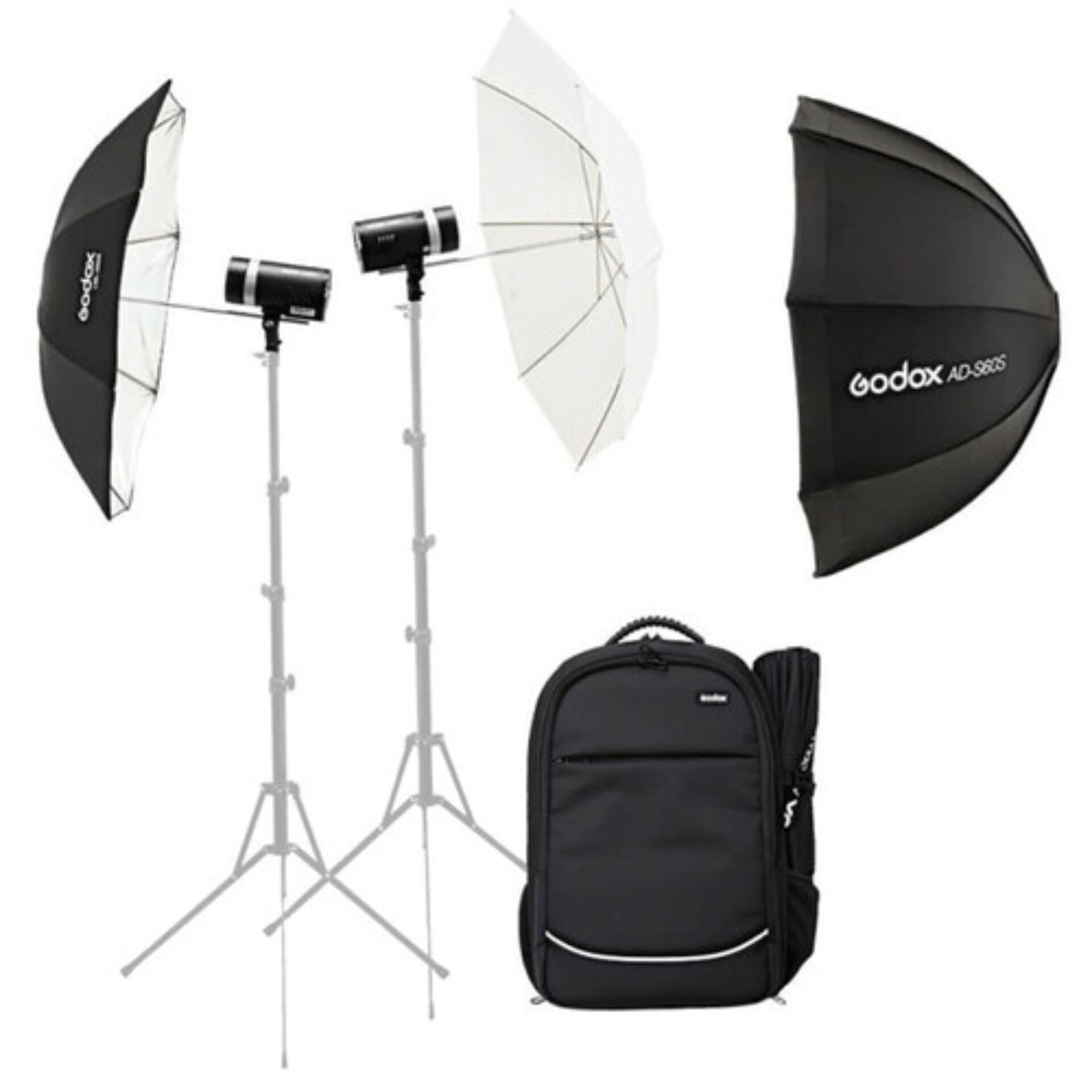 Fotografiezubehör, Blitzgerät, Softbox, Stativ, Kofferung