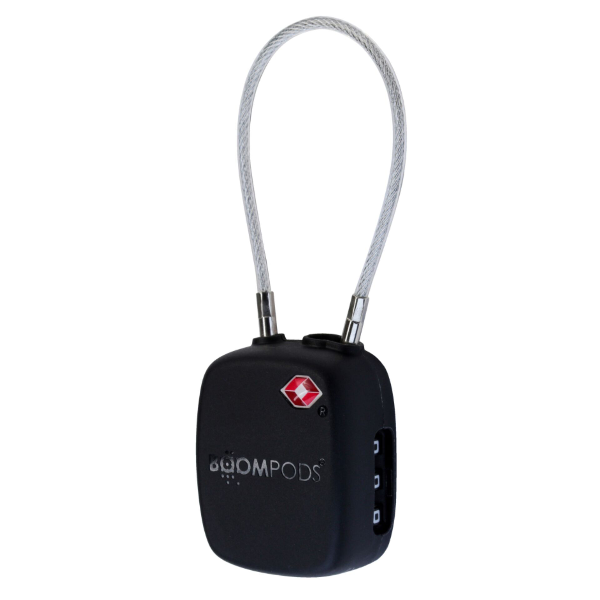 Boompods LOCK TSA Bag Tracker  Black