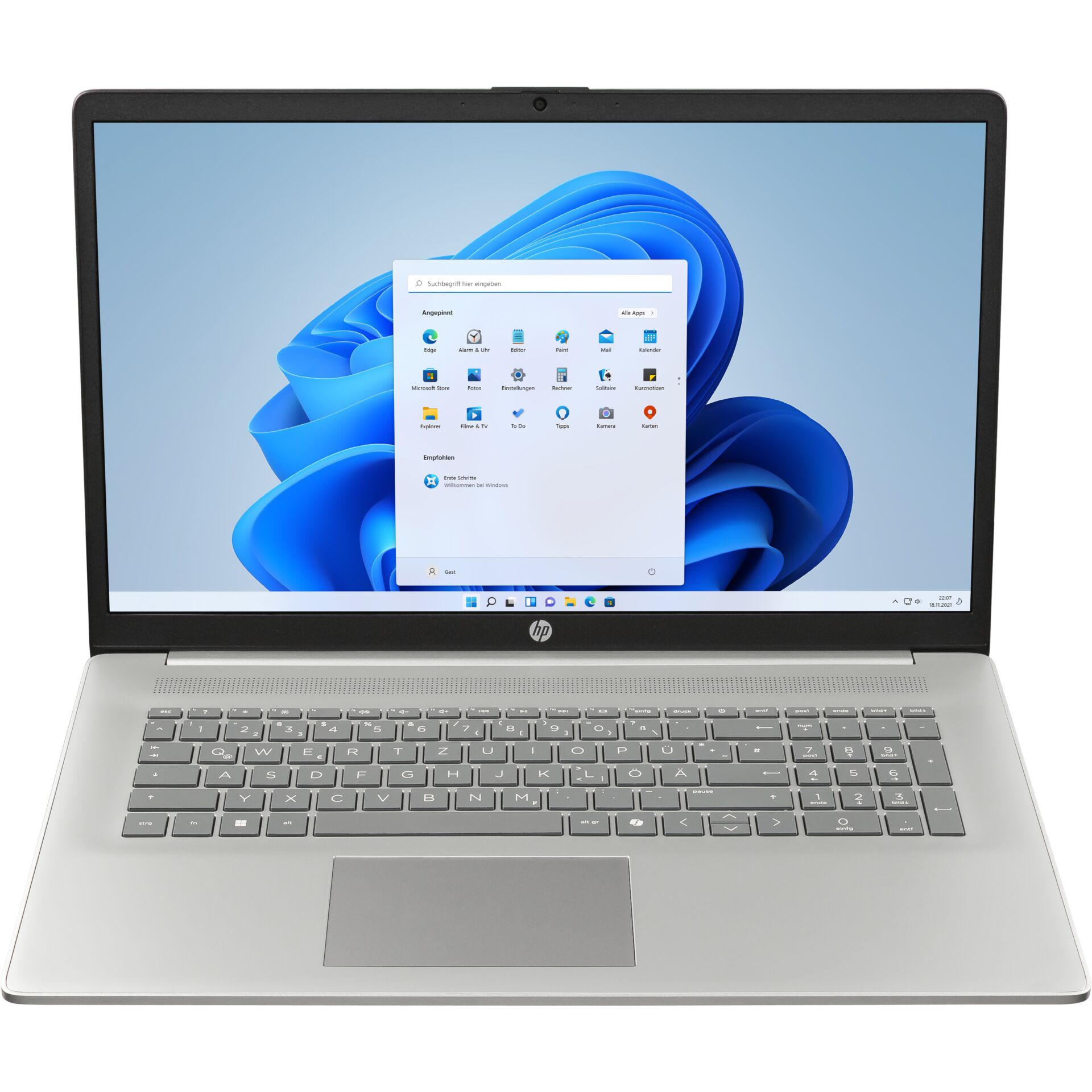 Laptop, Ultrabook, Silber, Tastatur, HD-Display