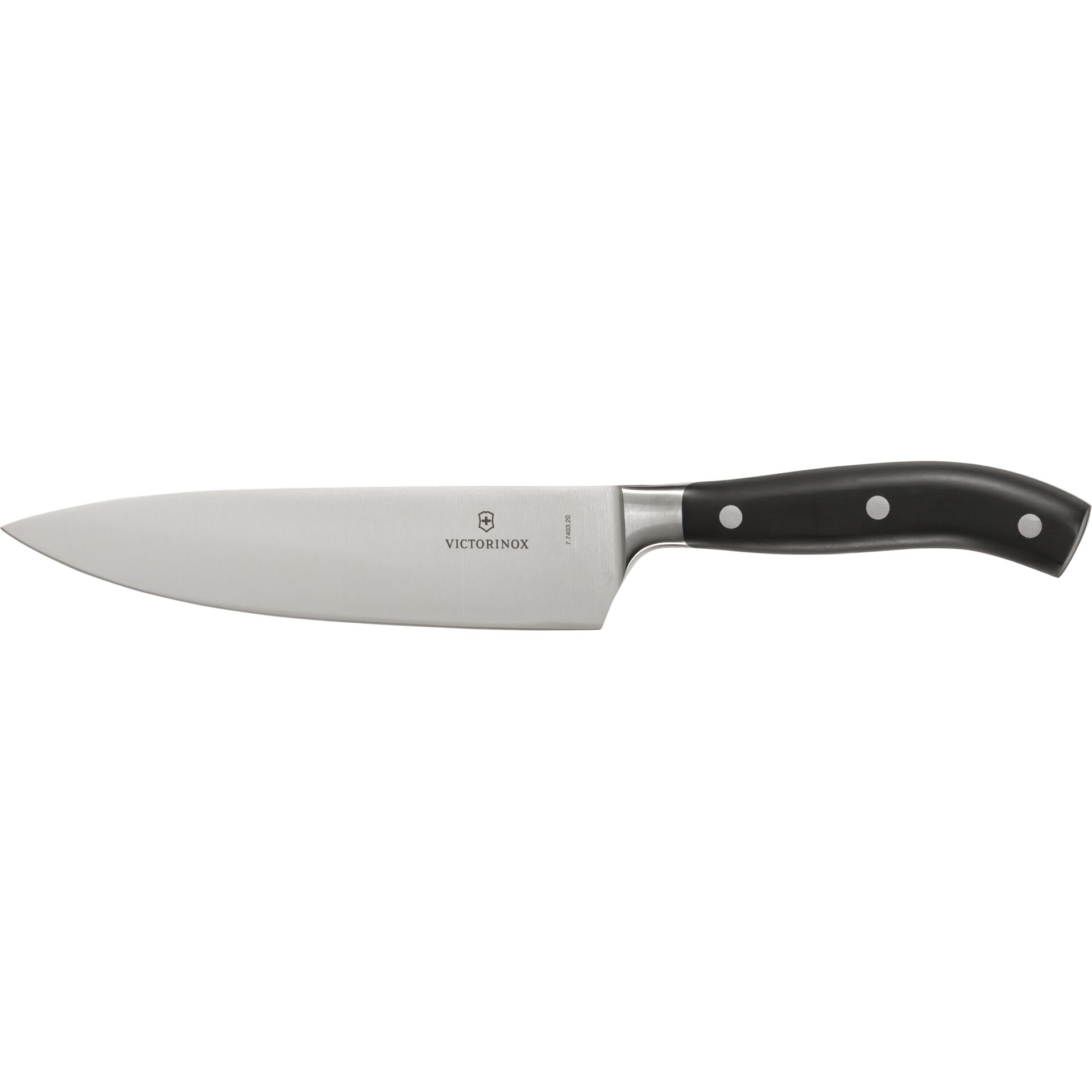 Kochmesser, Victorinox, Klinge, Stahl, Schwarzer Griff