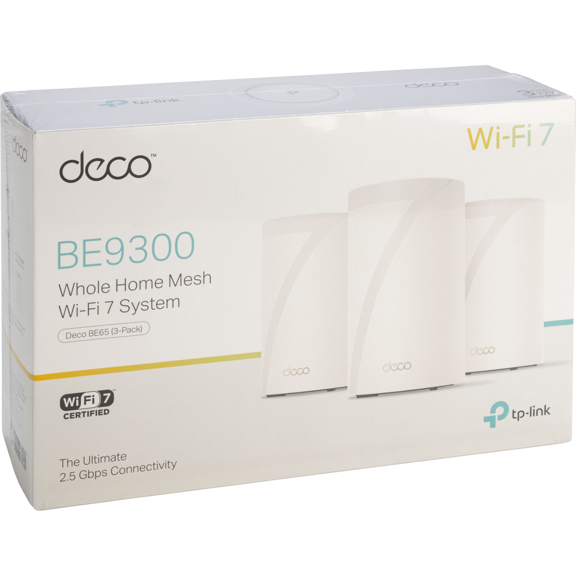 WiFi 7, Mesh System, 3-Pack, White, TP-Link