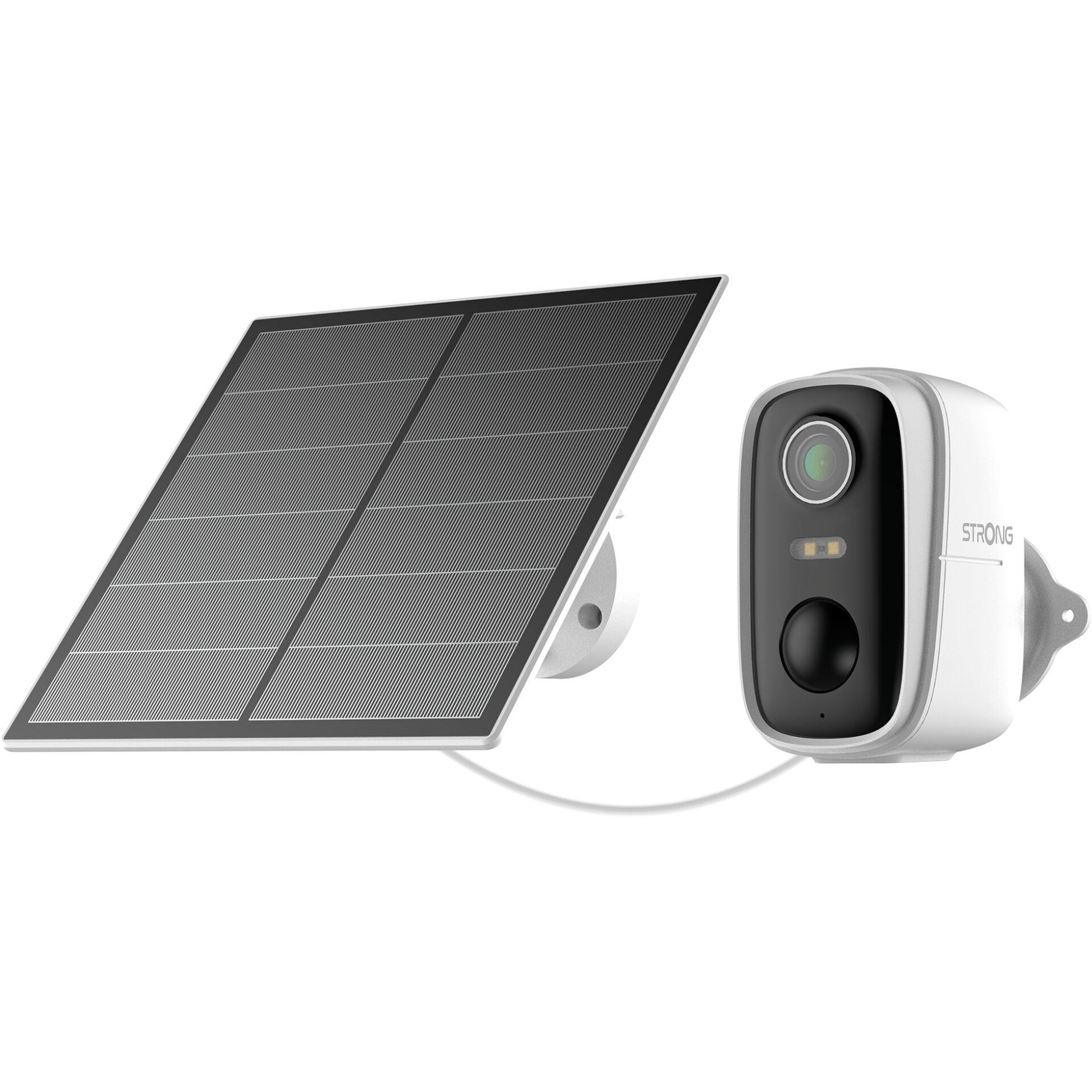 Solarmodul, Sicherheitskamera, Außenkit, Wiederaufladbar, Solarenergie