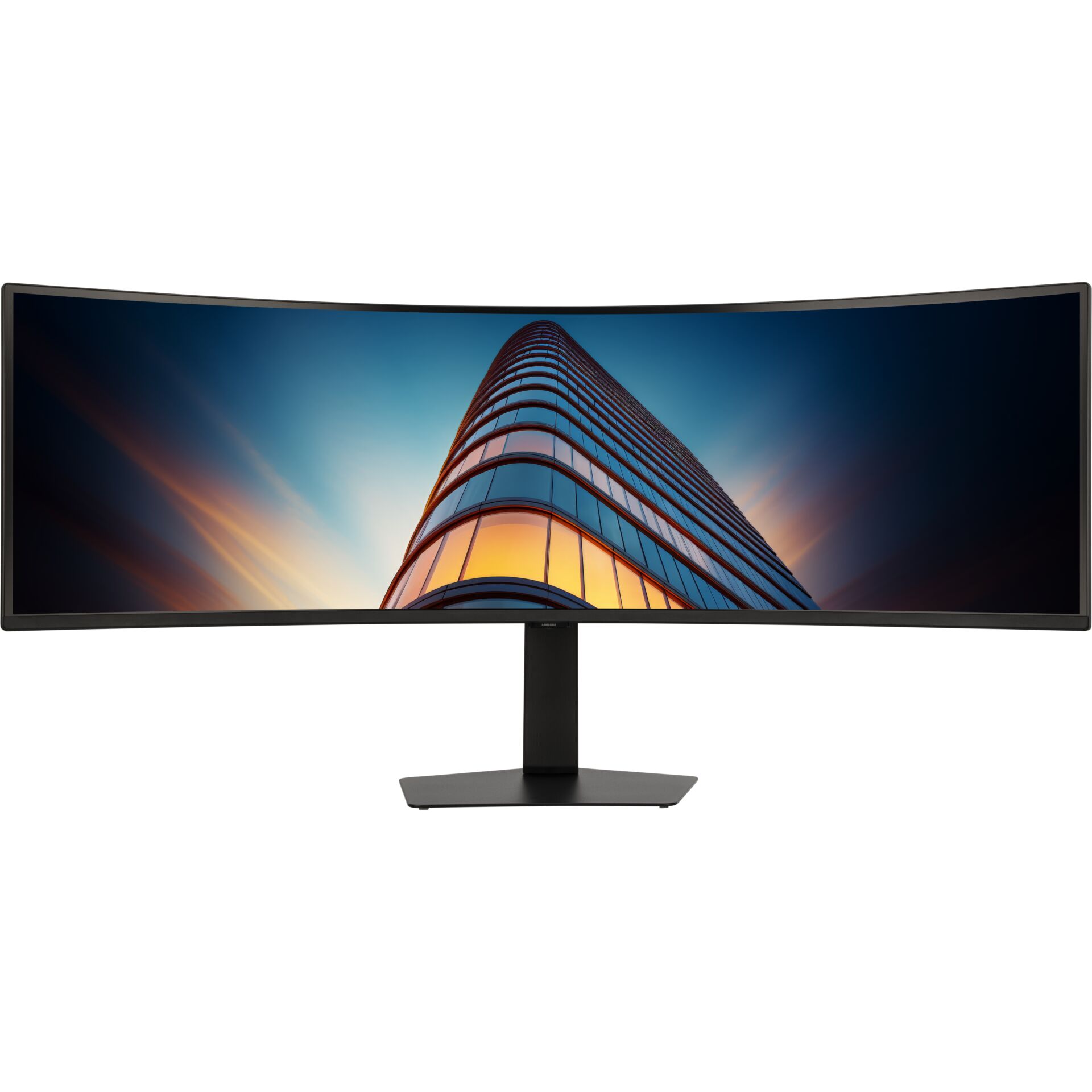curved monitor, ultra-wide, 32:9, LCD monitor, schwarzer Ständer
