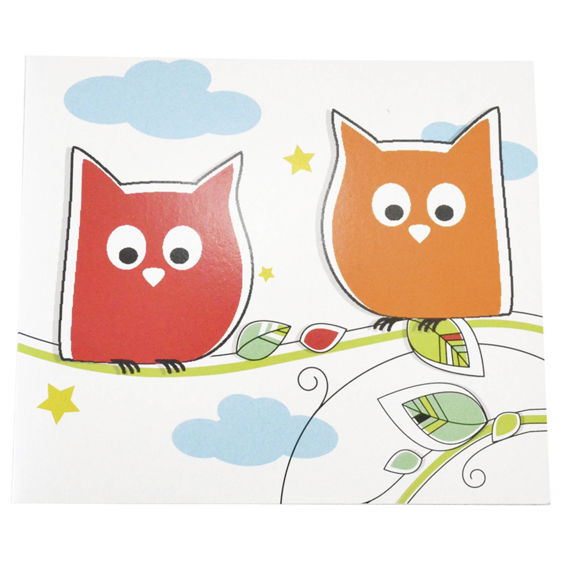 Applikation, Grußkarte, Kunst, Katze, Vogel