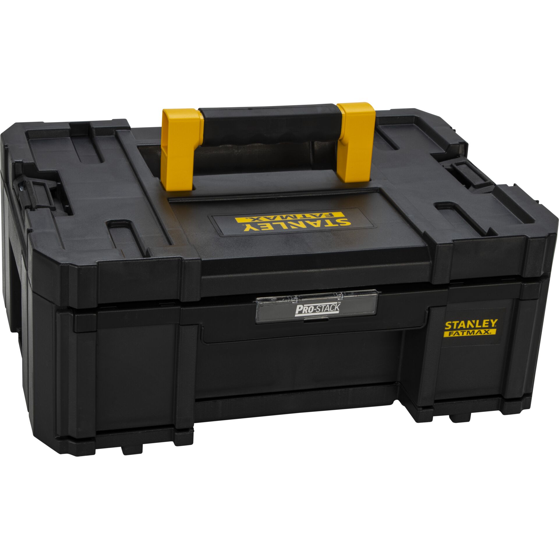 Werkzeugkoffer, Aufbewahrungskoffer, Schwarz, gelbeGriff, Stanley Fatmax