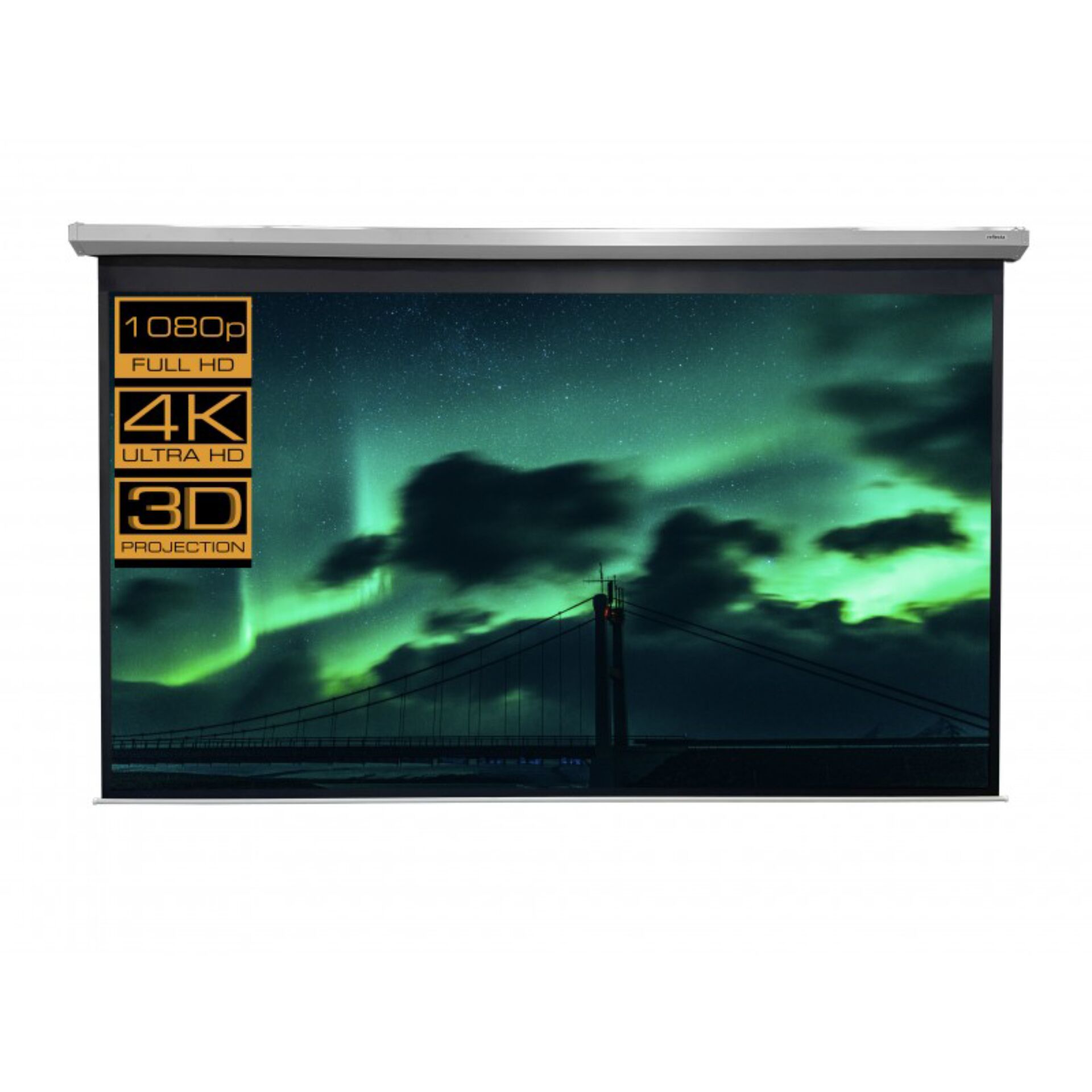 Projektionsbildschirm, 4K, Full HD, 3D, Nordlicht