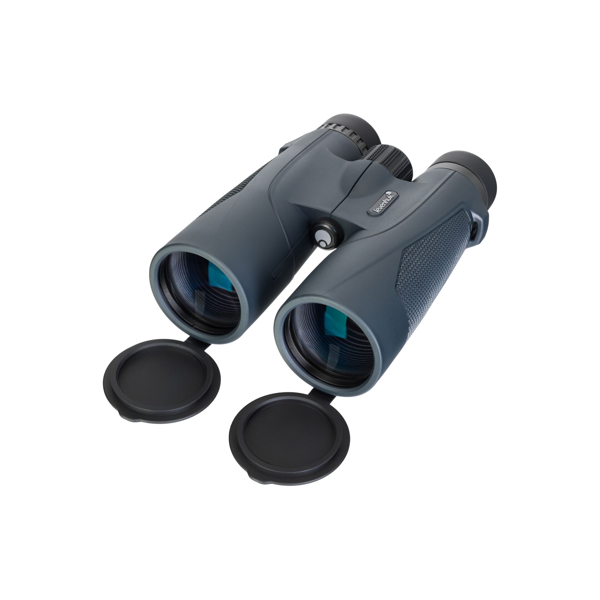 Fernglas, Binoculars, Taupe, Gummi-Objektivdeckel, Prismenglas