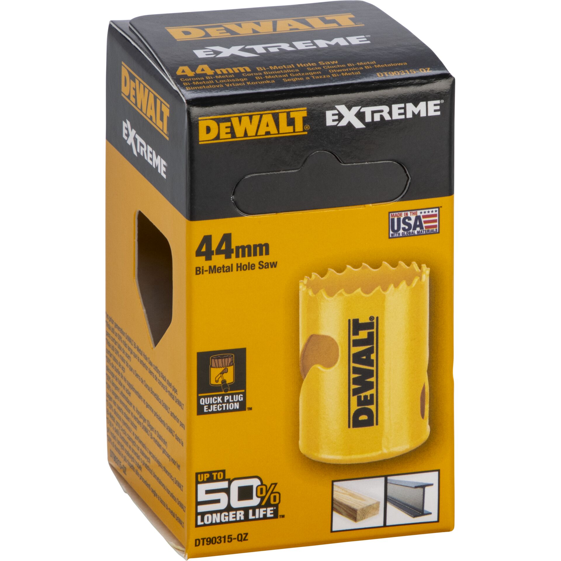 44mm, Bi-Metal, Bohrkörner?, Yellow, DEWALT