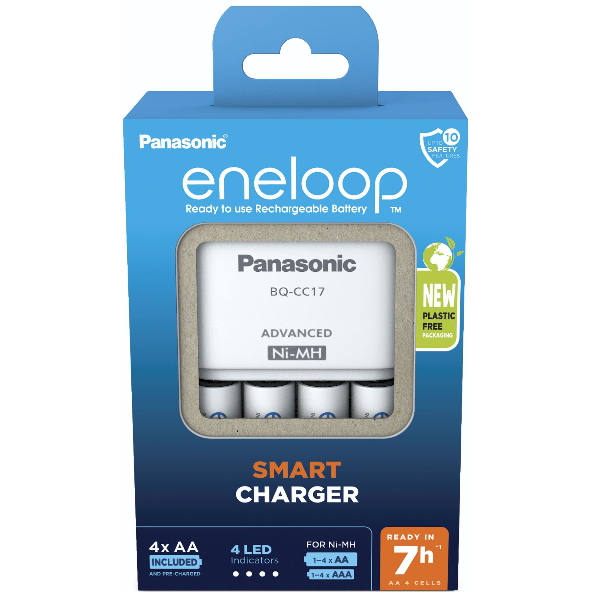 Panasonic Eneloop Smart Charger  BQ-CC17 inkl.4xAA   K-KJ17MCD40E