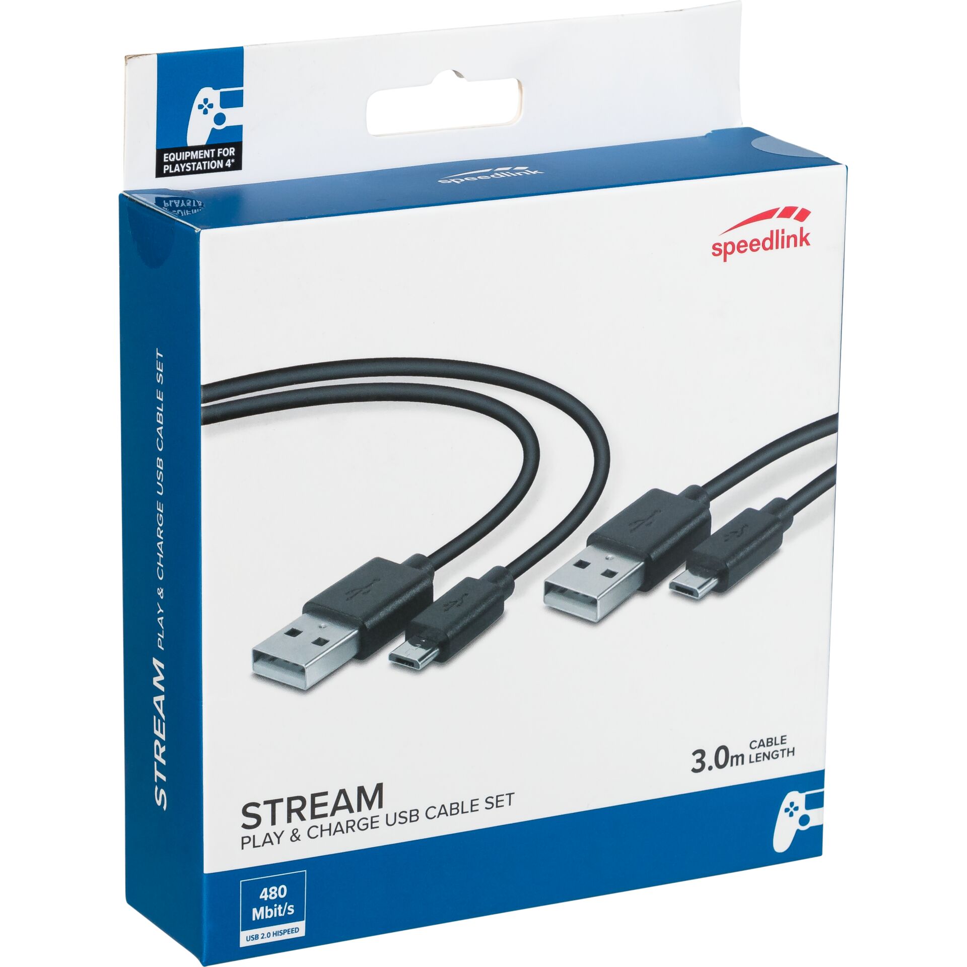USB-C, USB-A, Kabel, 3,0 m, Speedslink