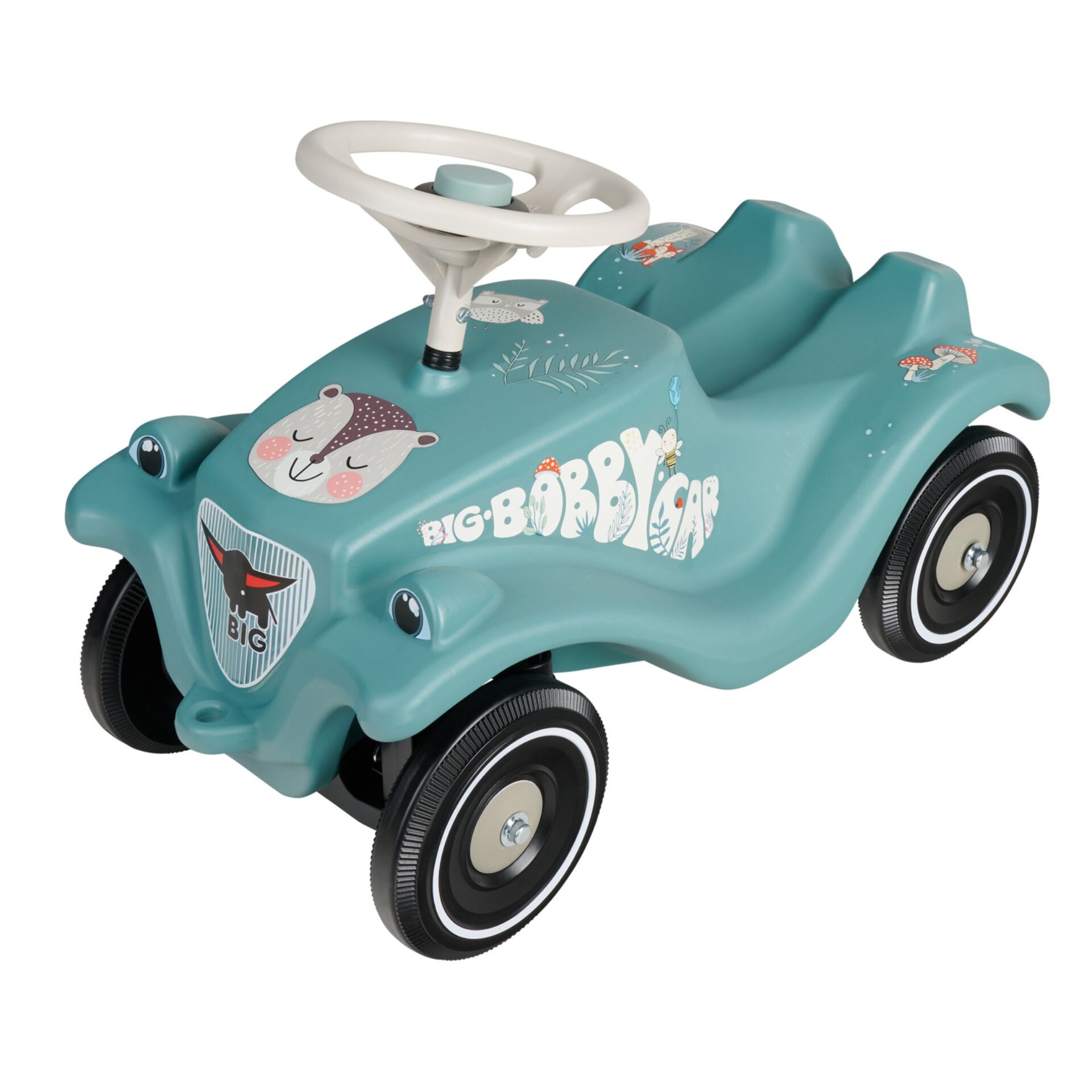 Kinderauto, Laufwagen, Teal, Tiermotive, 4 Räder