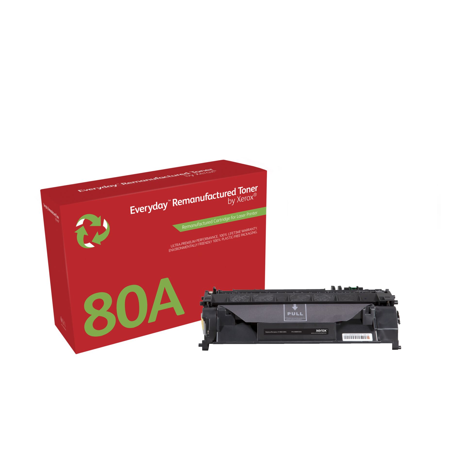 Toner, Laser-Toner, Wiederaufbereiteter Toner, 80A, Verpackte Patrone