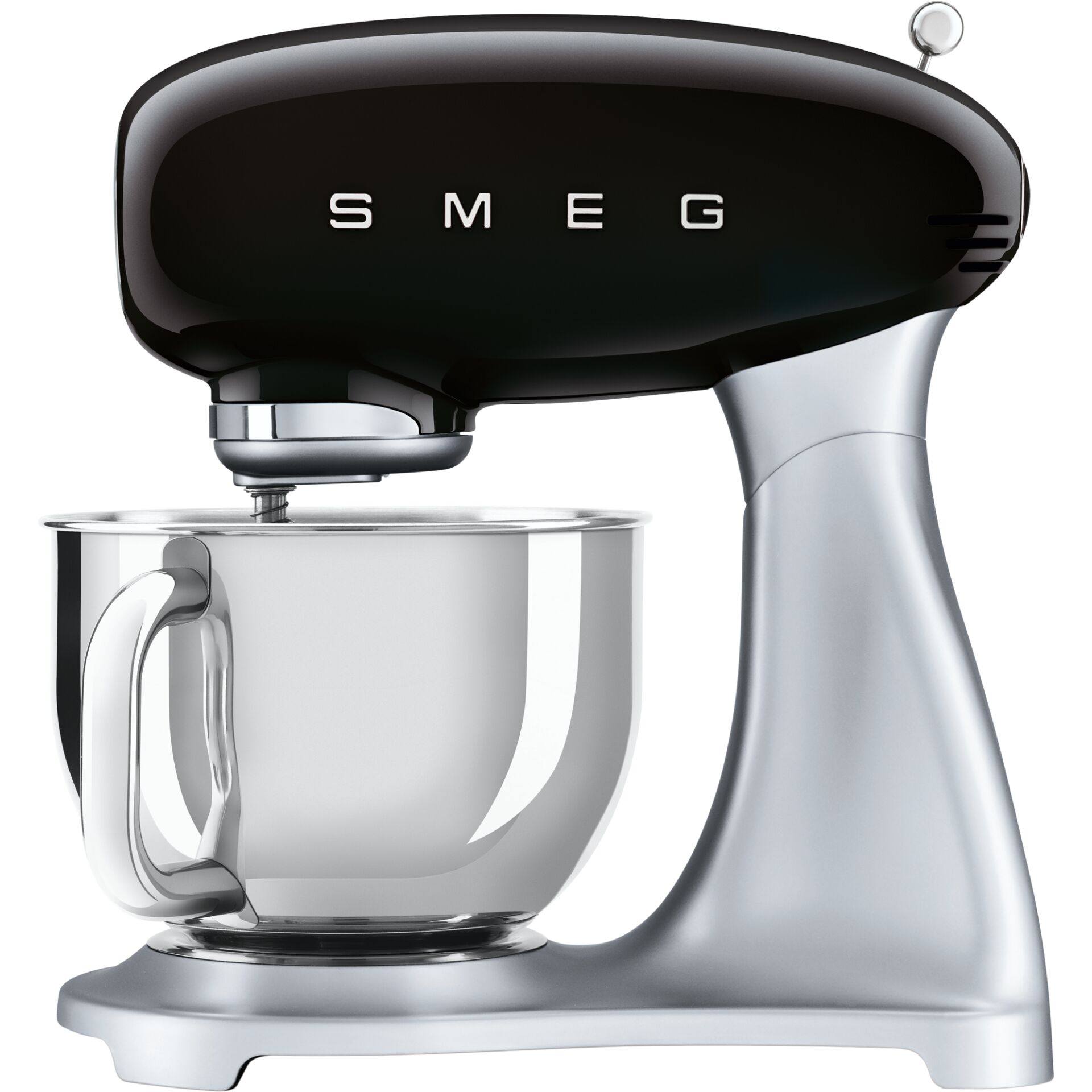 Küchenmixer, Standmixer, Glasbehälter, Metallarmatur, Schwarz Silber