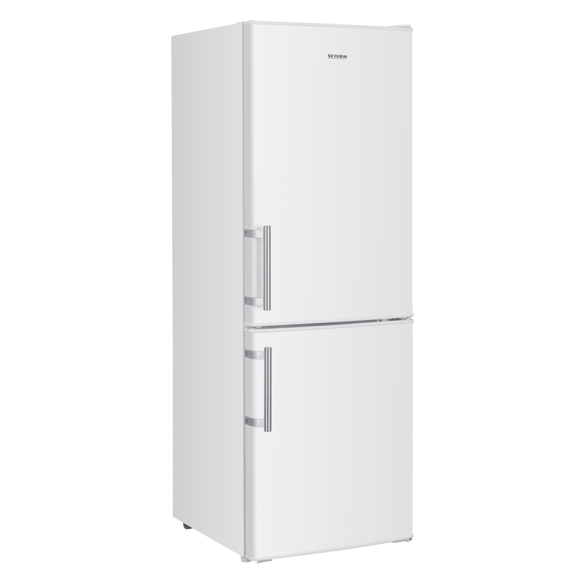 Kühl-Gefrierkombination, Weiß, Stahlgriff?, Refrigerator with bottom freezer, Große Kühlkapazität