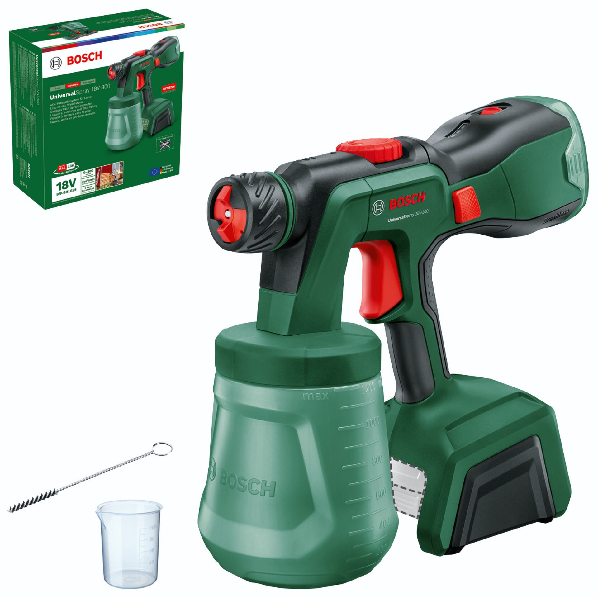 Schneid- und Sprühgerät, Sprühpistole, Akku-Bohr-/Schraubenschrauber, 18V, Bosch UniversalSpray