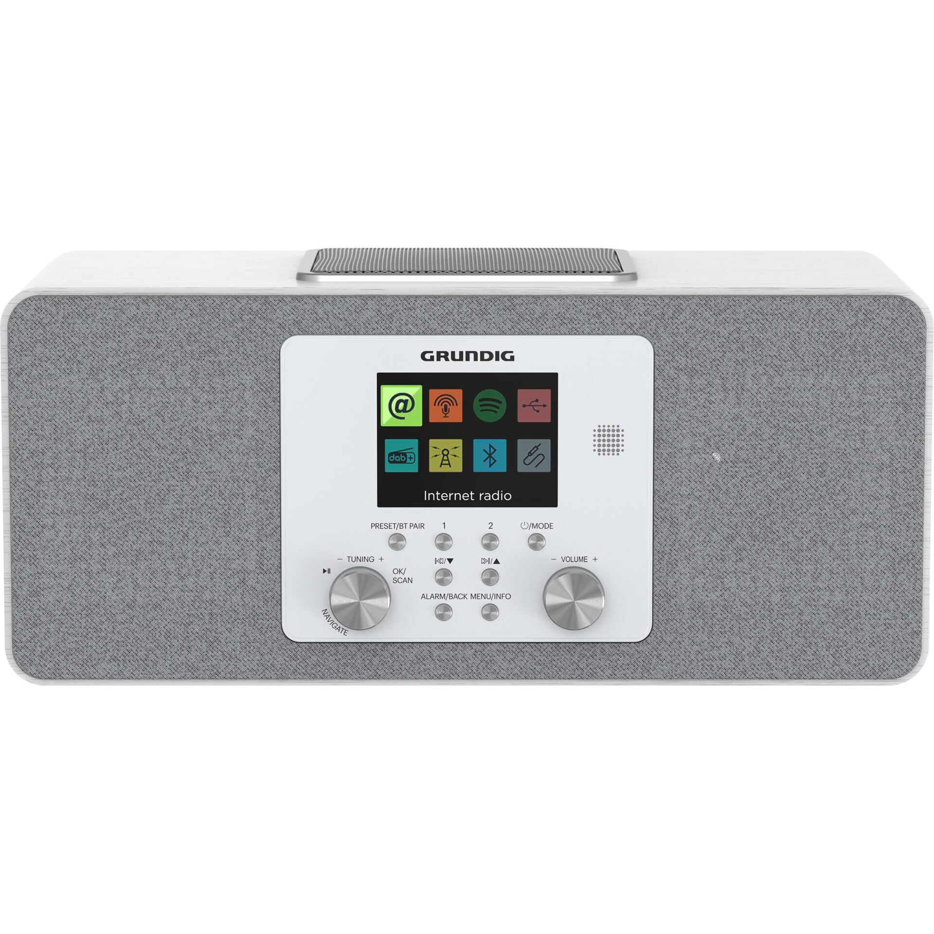 Internet-Radio, Lautsprecher, Grundig, Stoffbespannung, Touchscreen-Display
