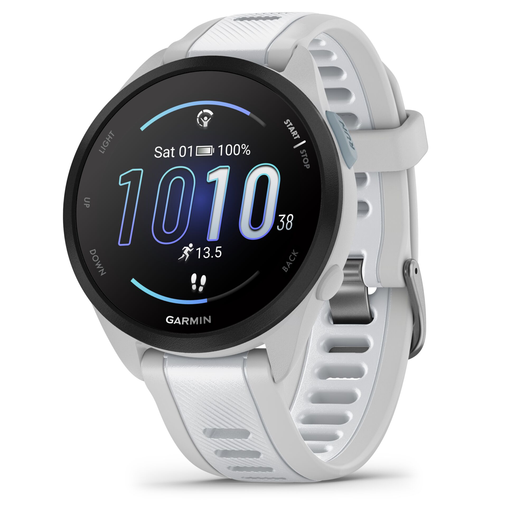 Smartwatch, Garmin, Weiß, Digitale Anzeige, Armband