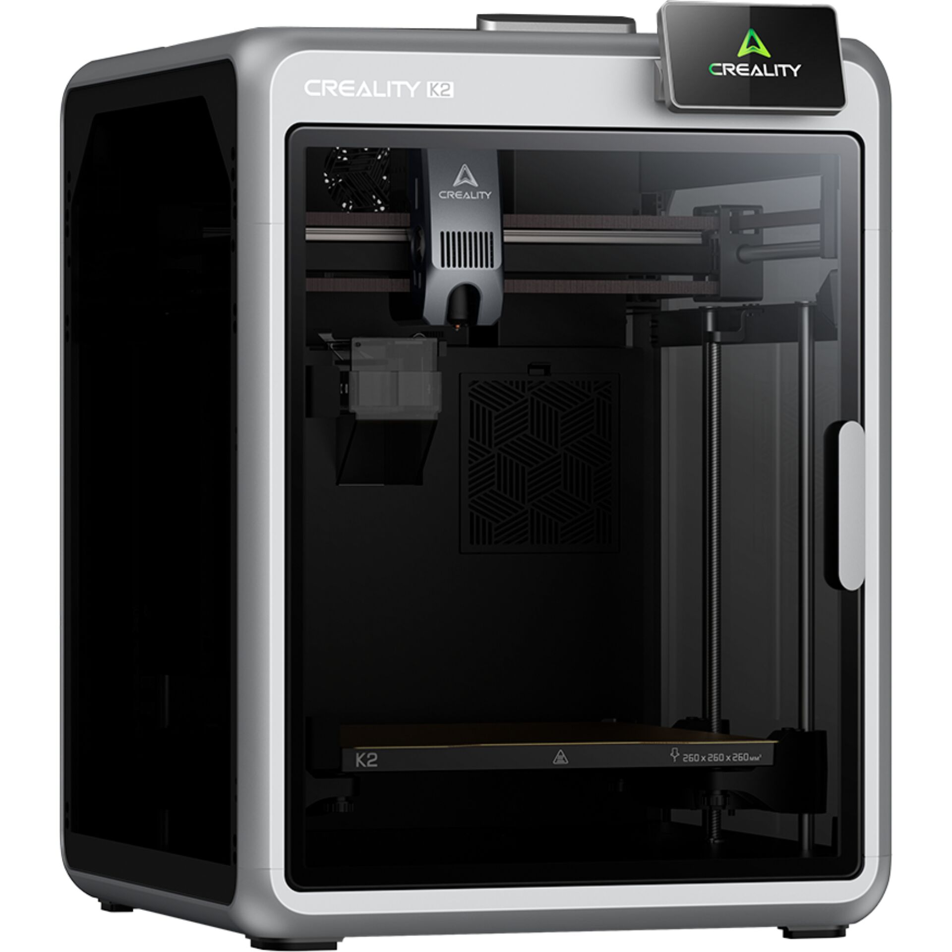 3D-Drucker, K2, Creality, FDM-Drucker, Schwarz-Transparent
