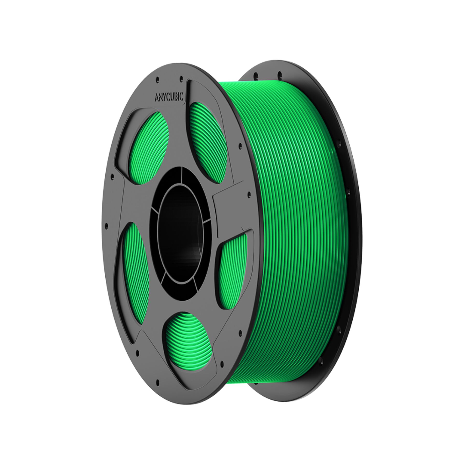 3D-Druck-Filament, PLA-Filament, grünes Filament, Spule, Filament-Rolle