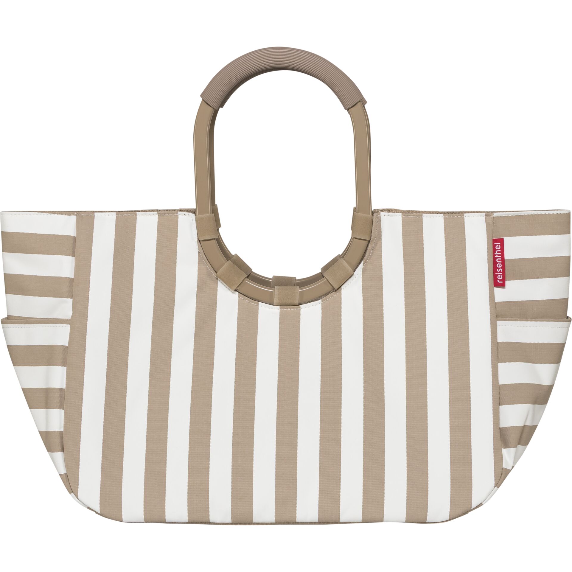 Tasche, Strandtasche, Streifen, Beige, Reißverschluss?