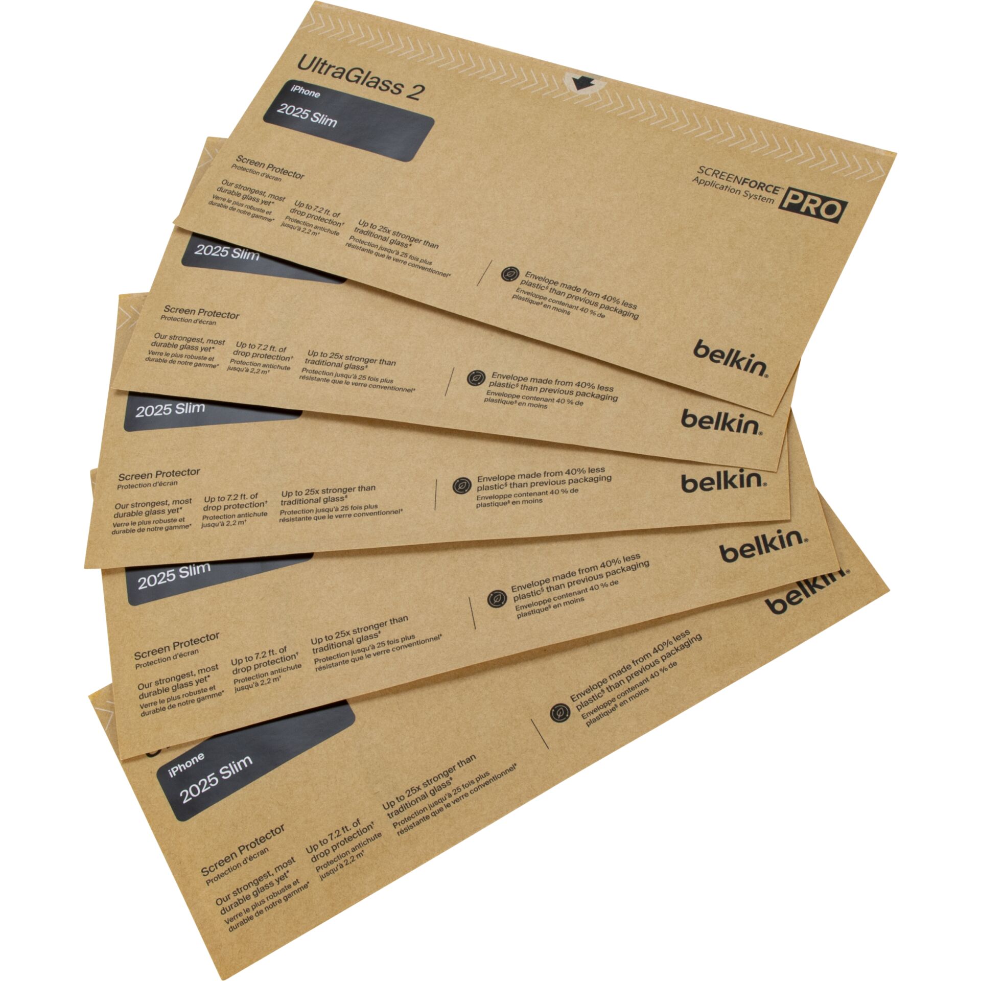 Bildschirmfolie, iPhone, 2025 Slim, Pappverpackung, belkin