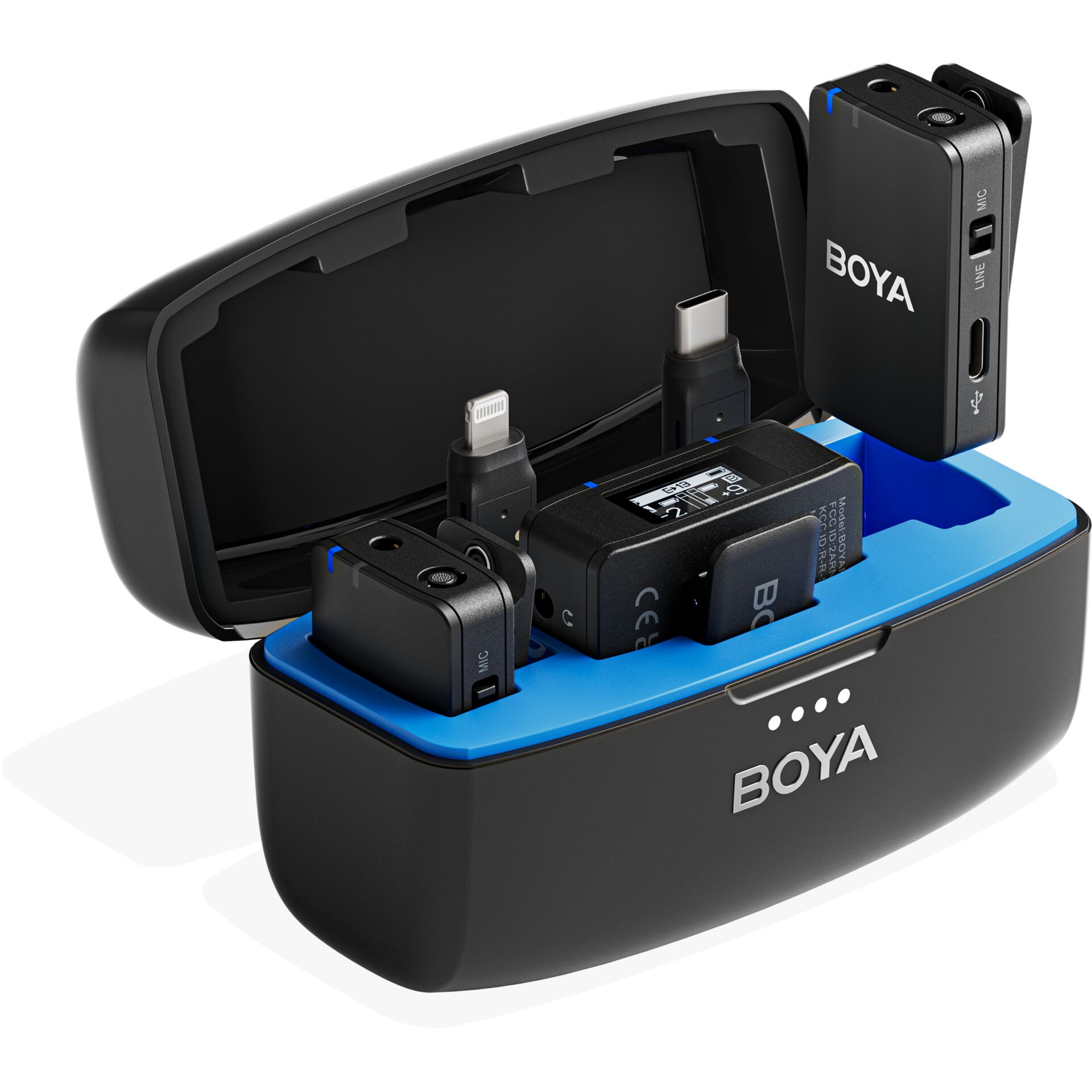 Ladecase, USB Adapter, Batterieladegerät, Multiport-Ladegerät, BOYA (Marke nicht verwenden)
