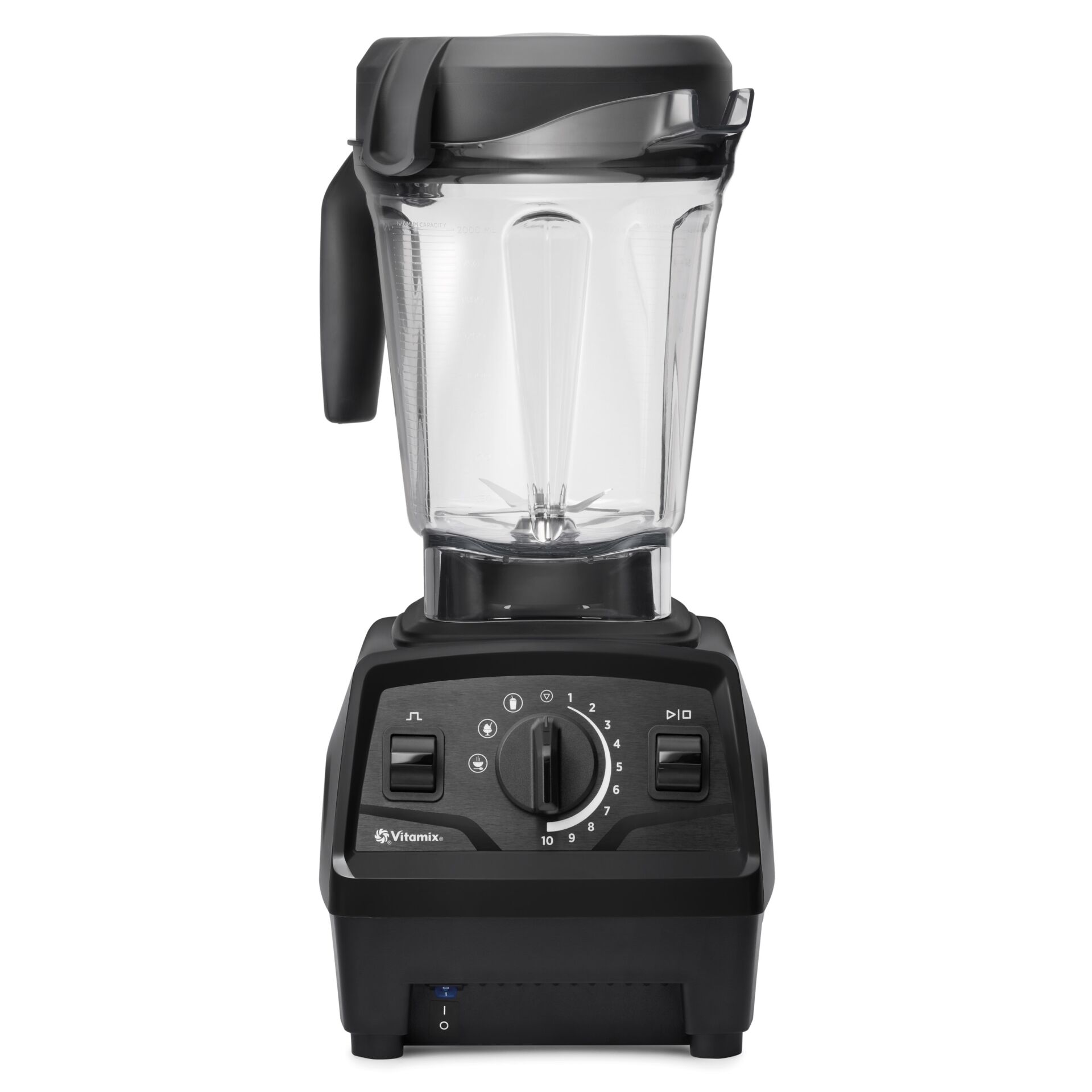 Mixer, Blender, Glasbehälter, Schwarz, Drehknopf