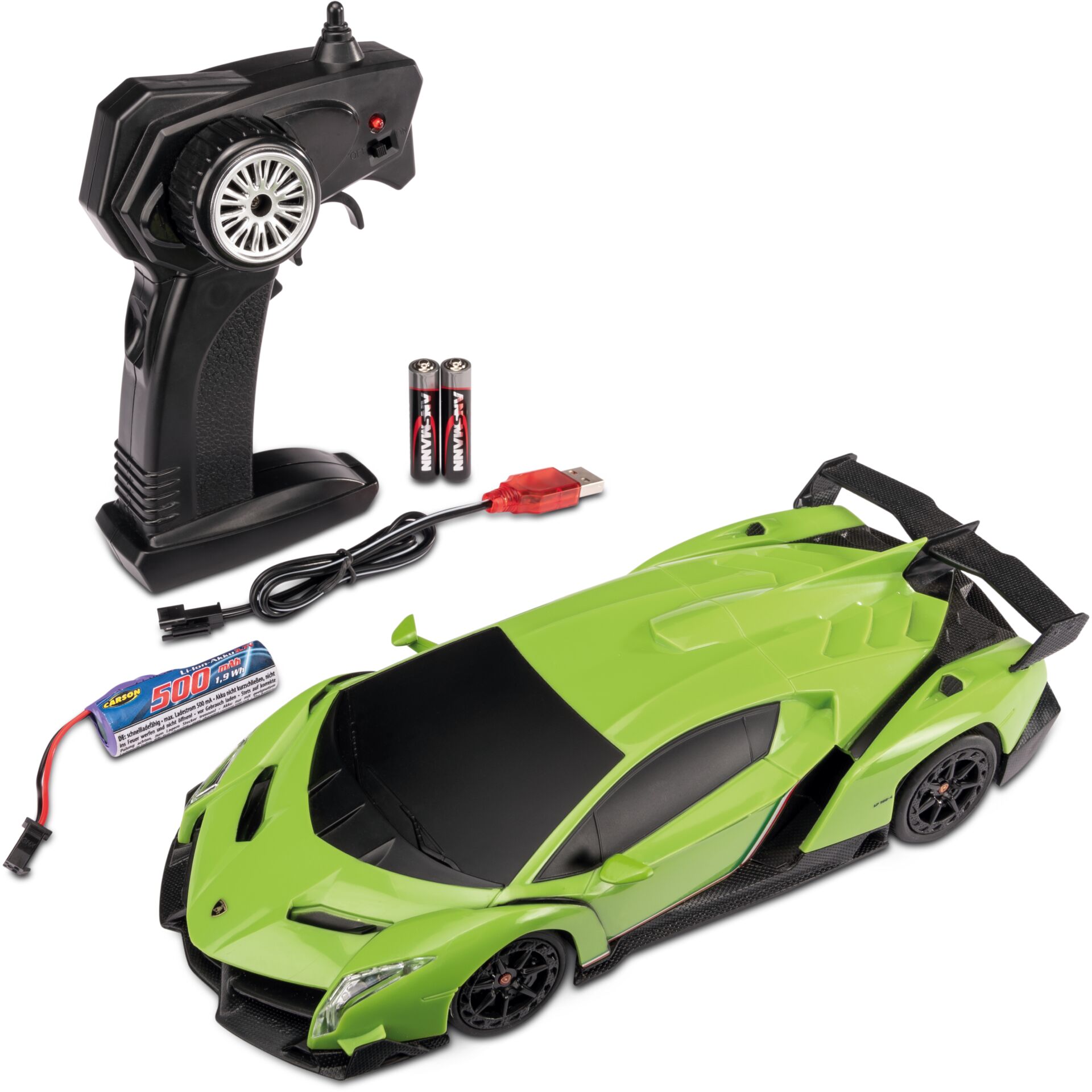 Fernsteuerungs Auto, RC Car, Elektrisches Modell, Batterie, Grün